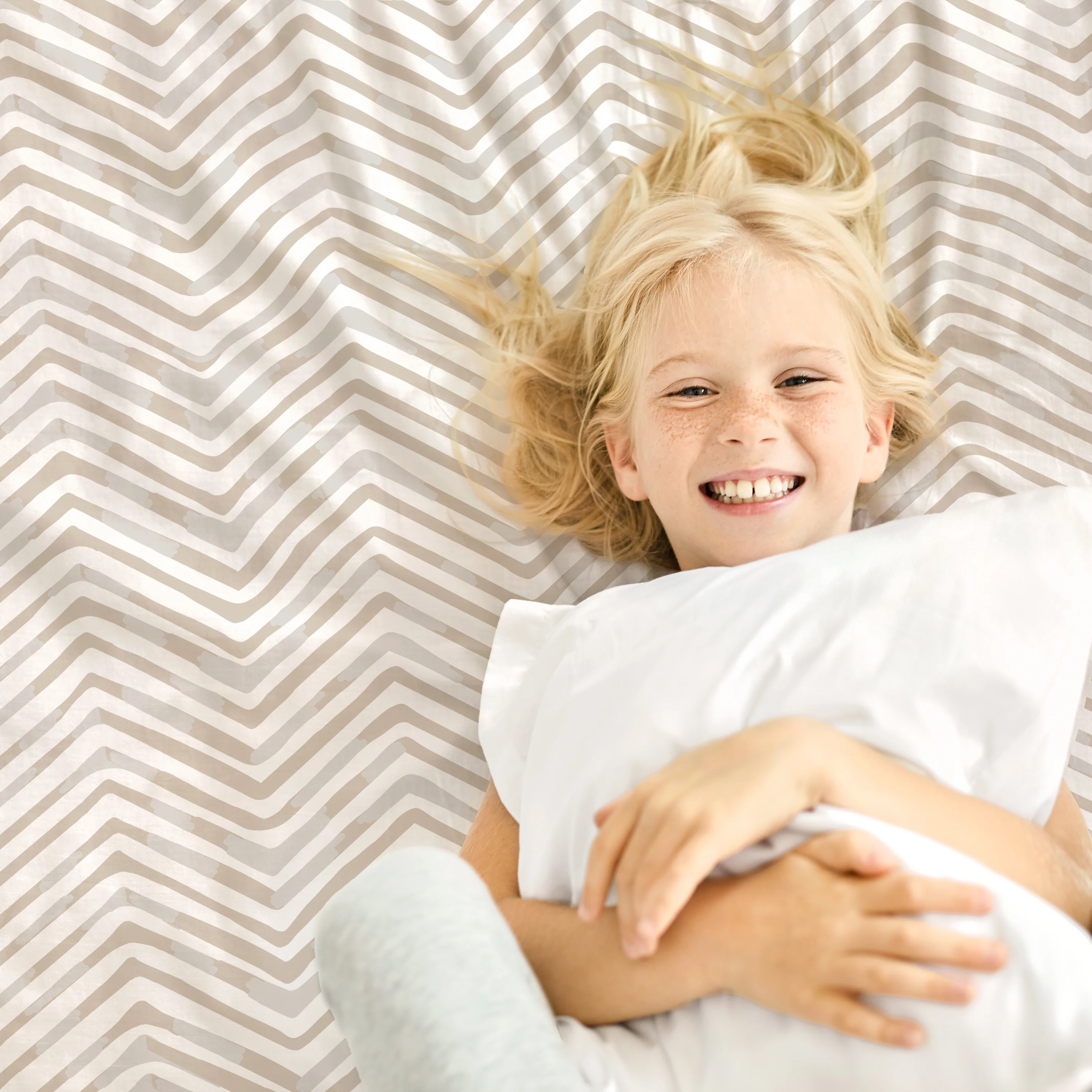Organic Cotton Sheet Set - Herringbone - Image 6