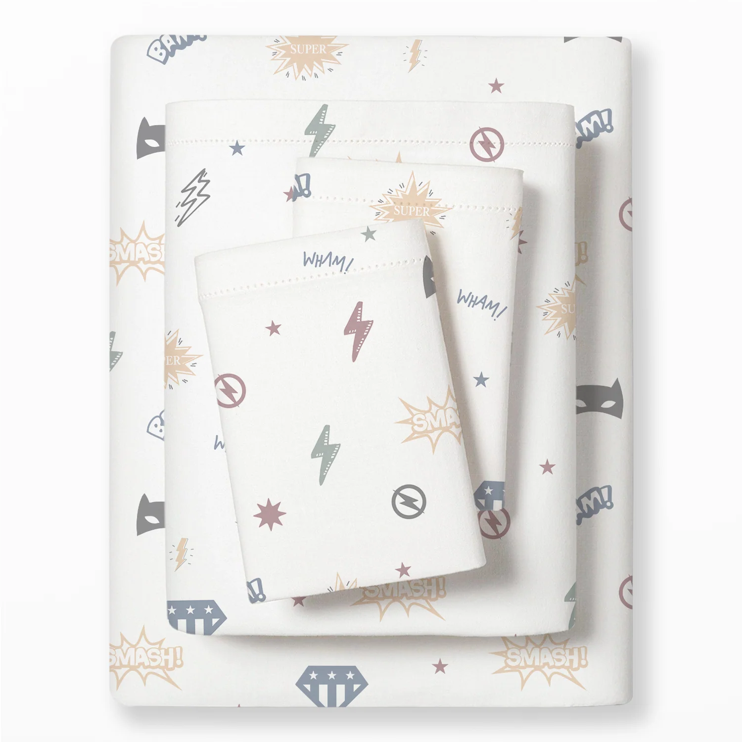 Organic Cotton Sheet Set - Mighty Heros
