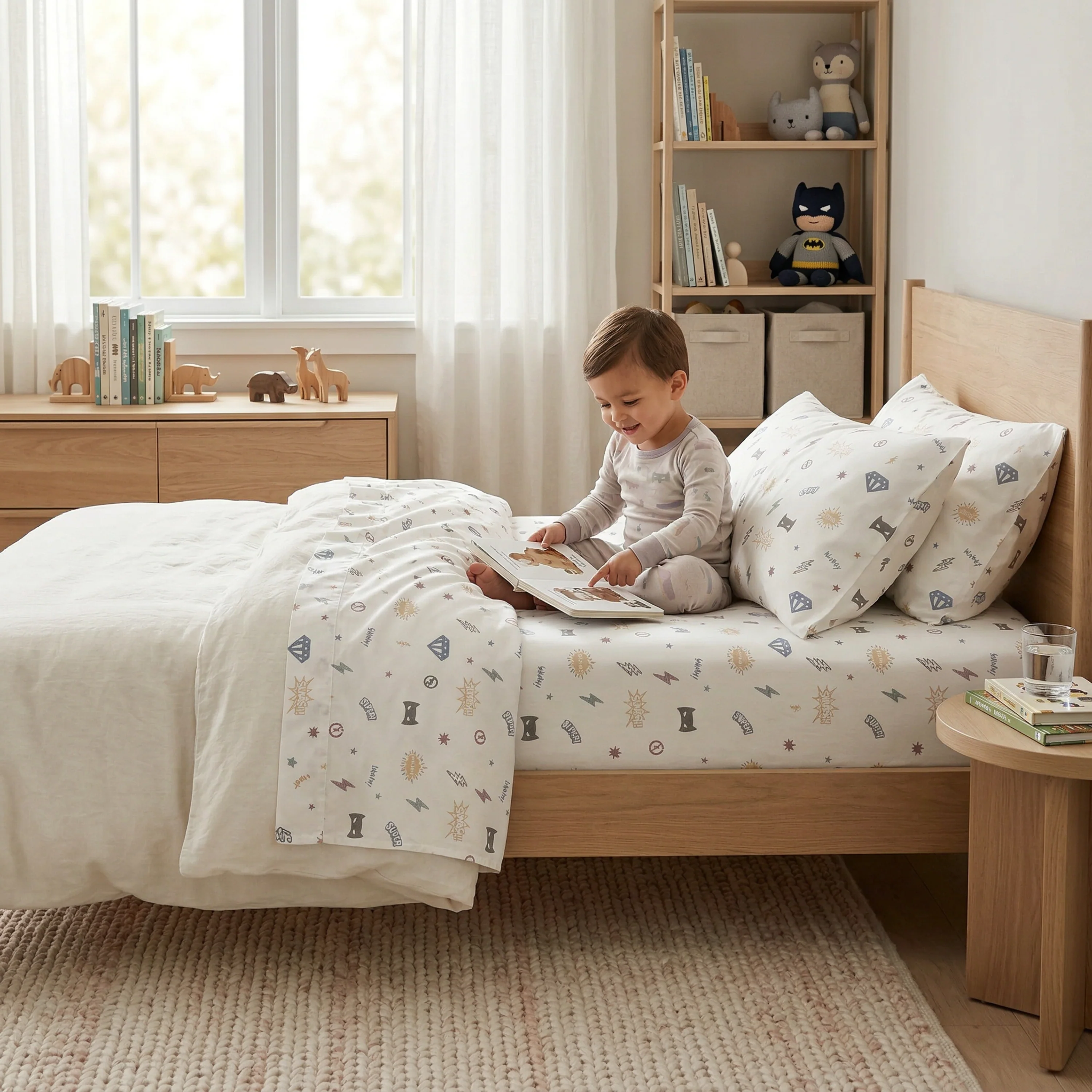 Organic Cotton Sheet Set - Mighty Heros - Image 6