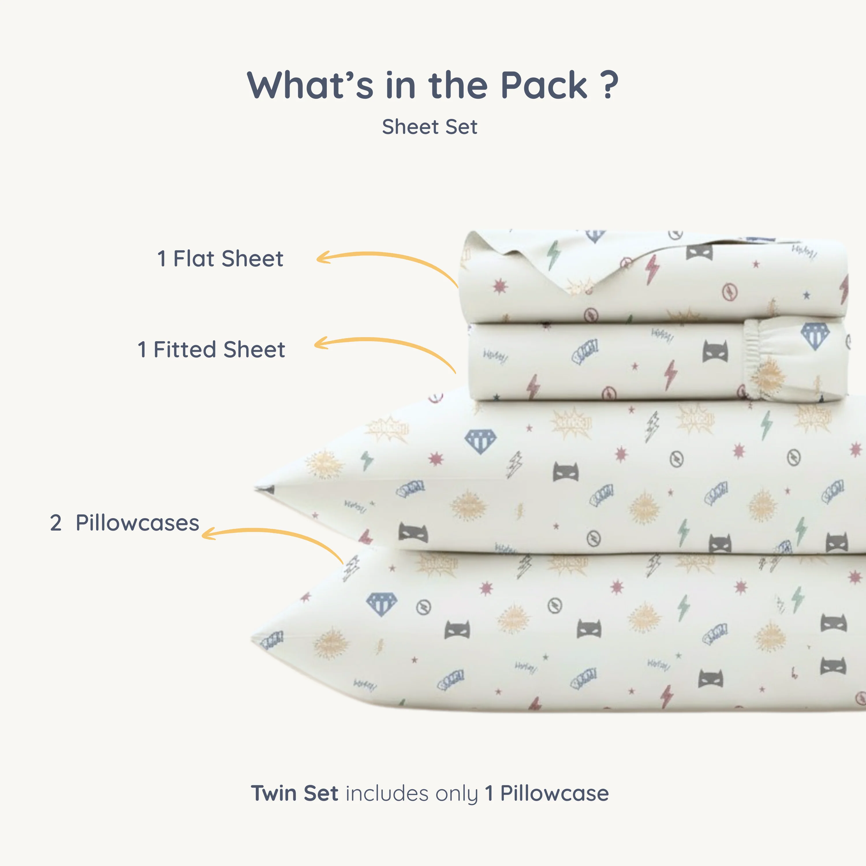 Organic Cotton Sheet Set - Mighty Heros - Image 8