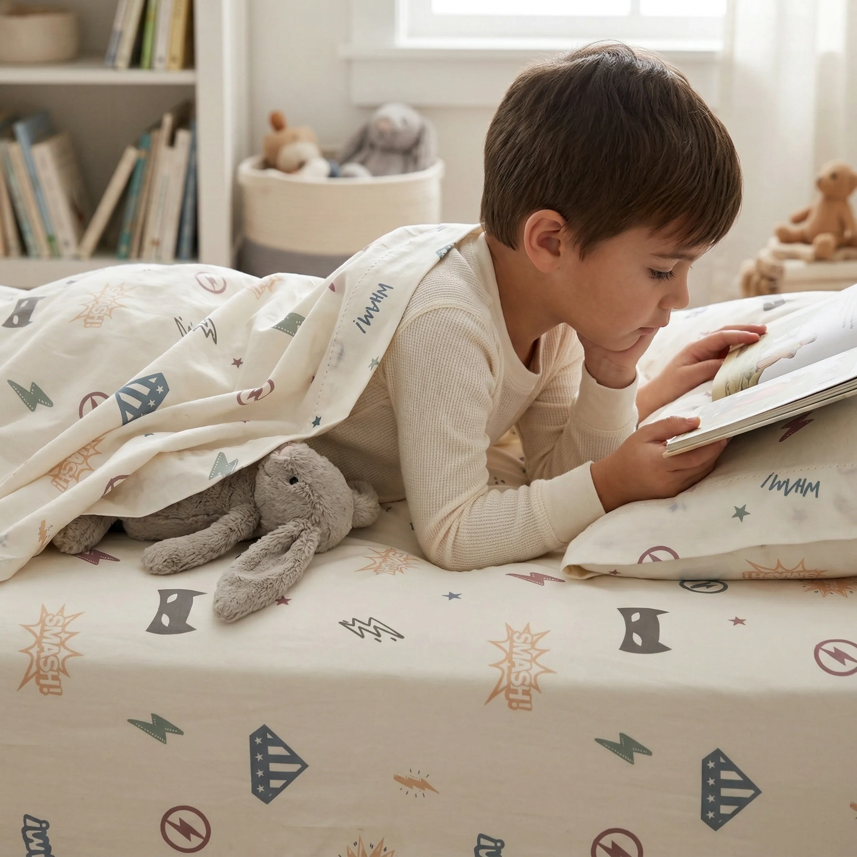Organic Cotton Sheet Set - Mighty Heros - Image 9