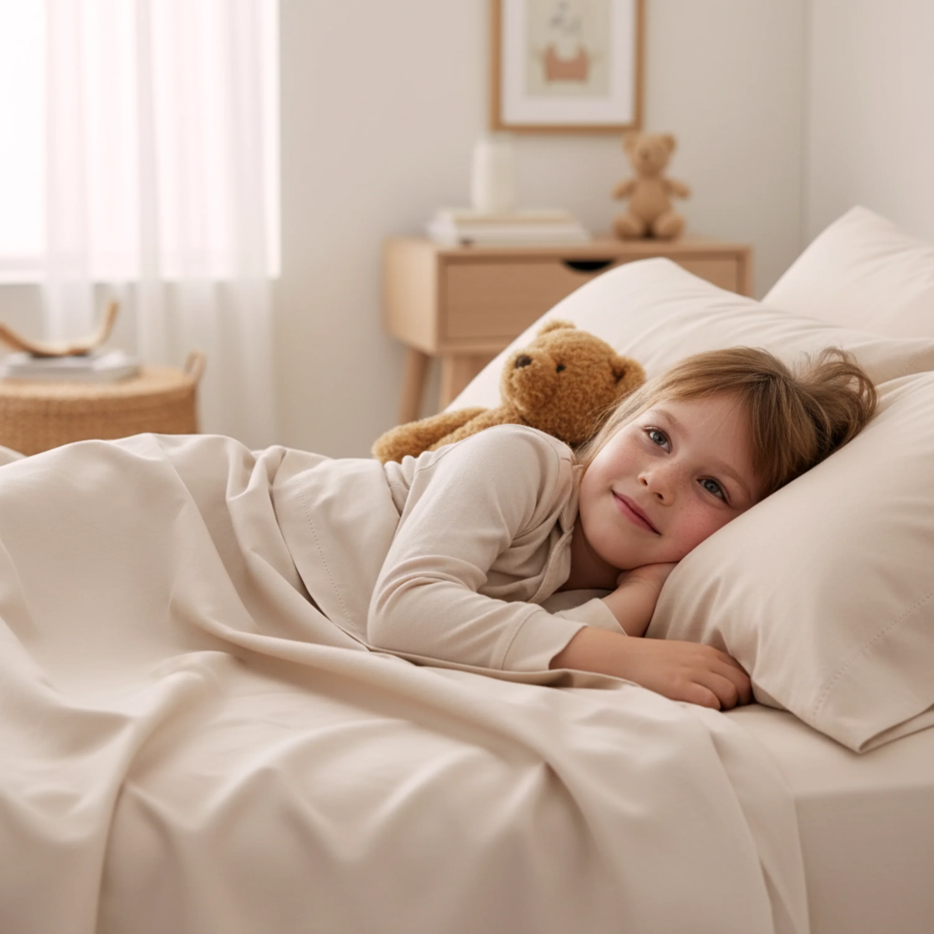 Organic Cotton Sheet Set - Taupe - Image 2
