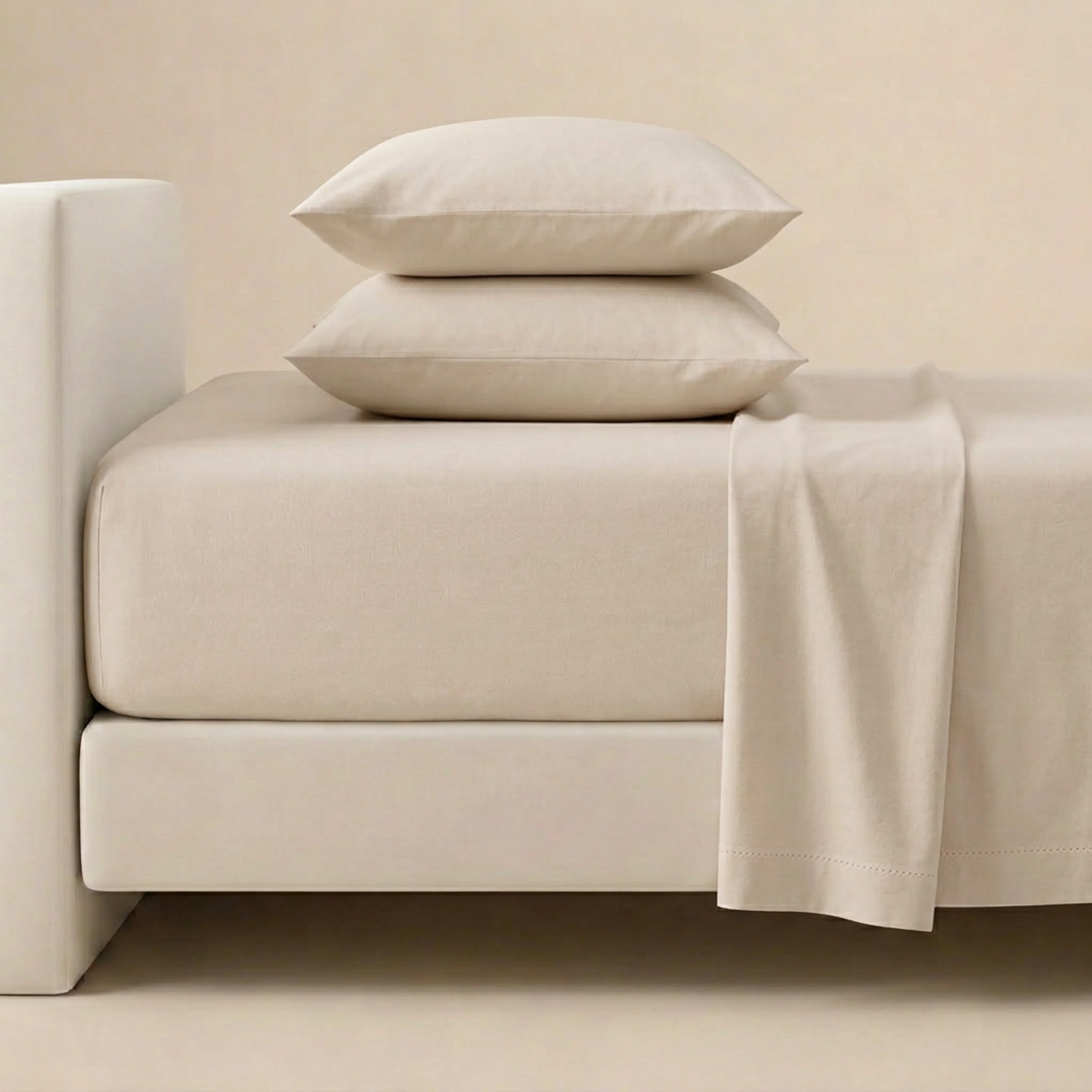 Organic Cotton Sheet Set - Taupe - Image 6