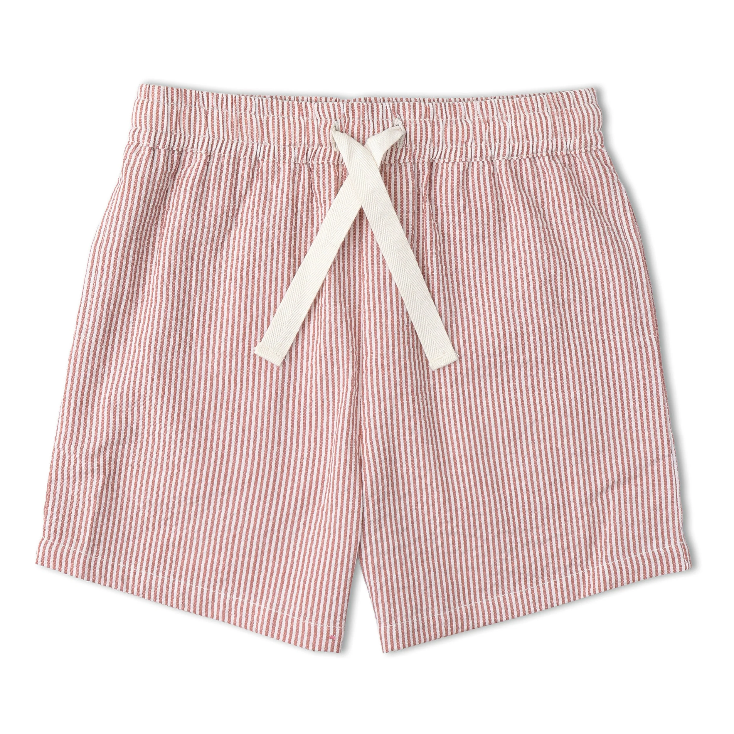 Organic Shirt & Shorts Set - Coral Stripes - Image 7