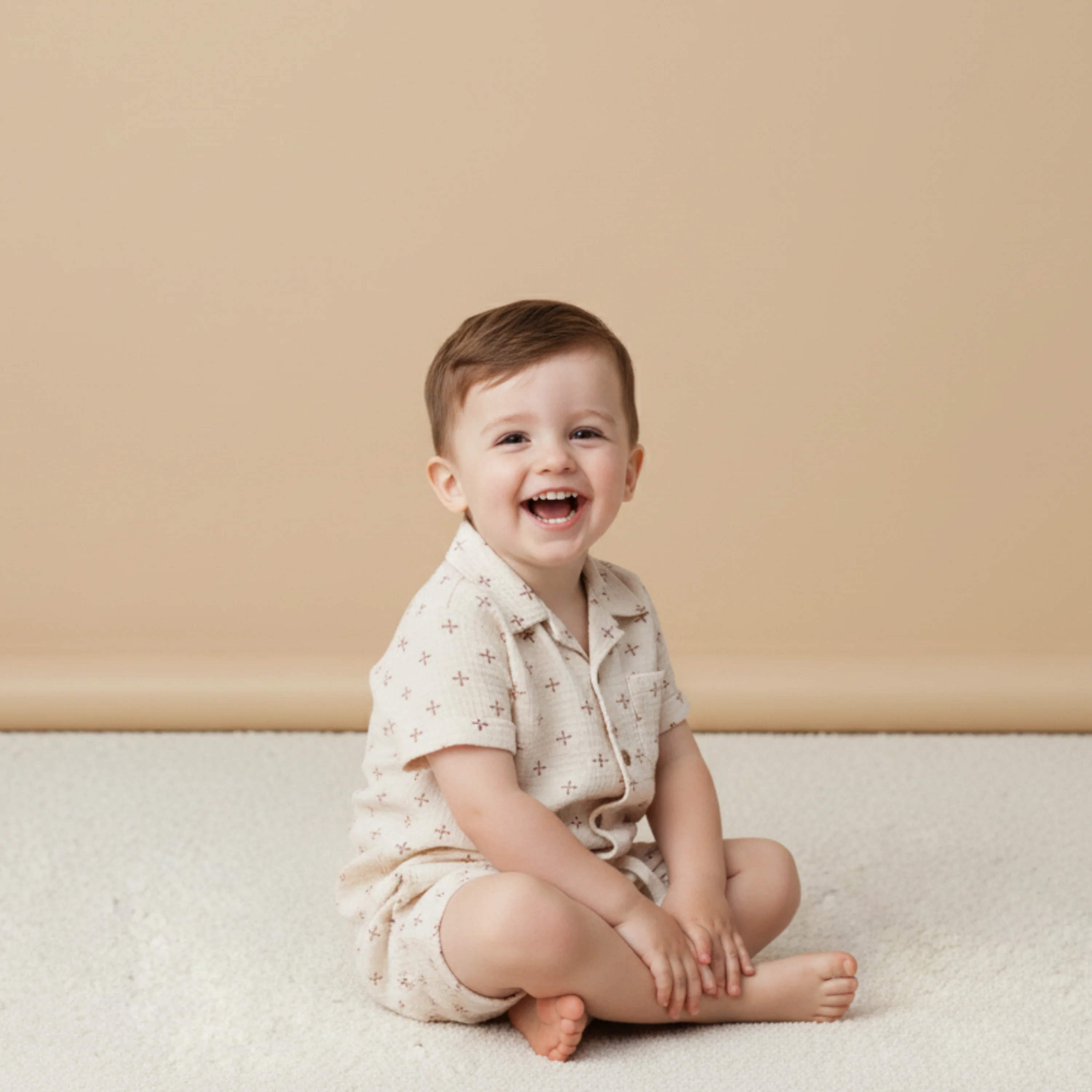Organic Shirt & Shorts Set - Cross - Image 5