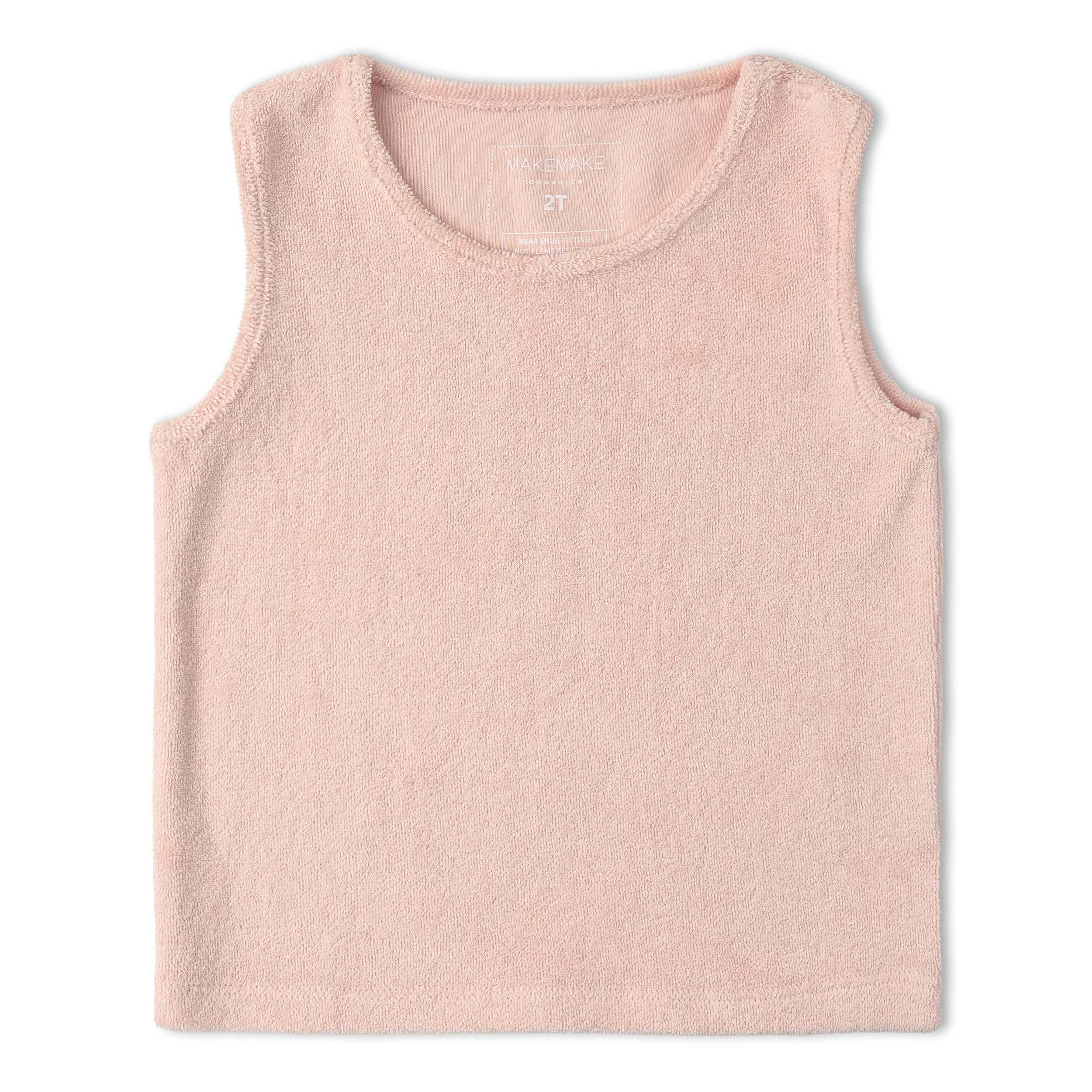 Organic Sleeveless Tee & Shorts Set - Blush - Image 4