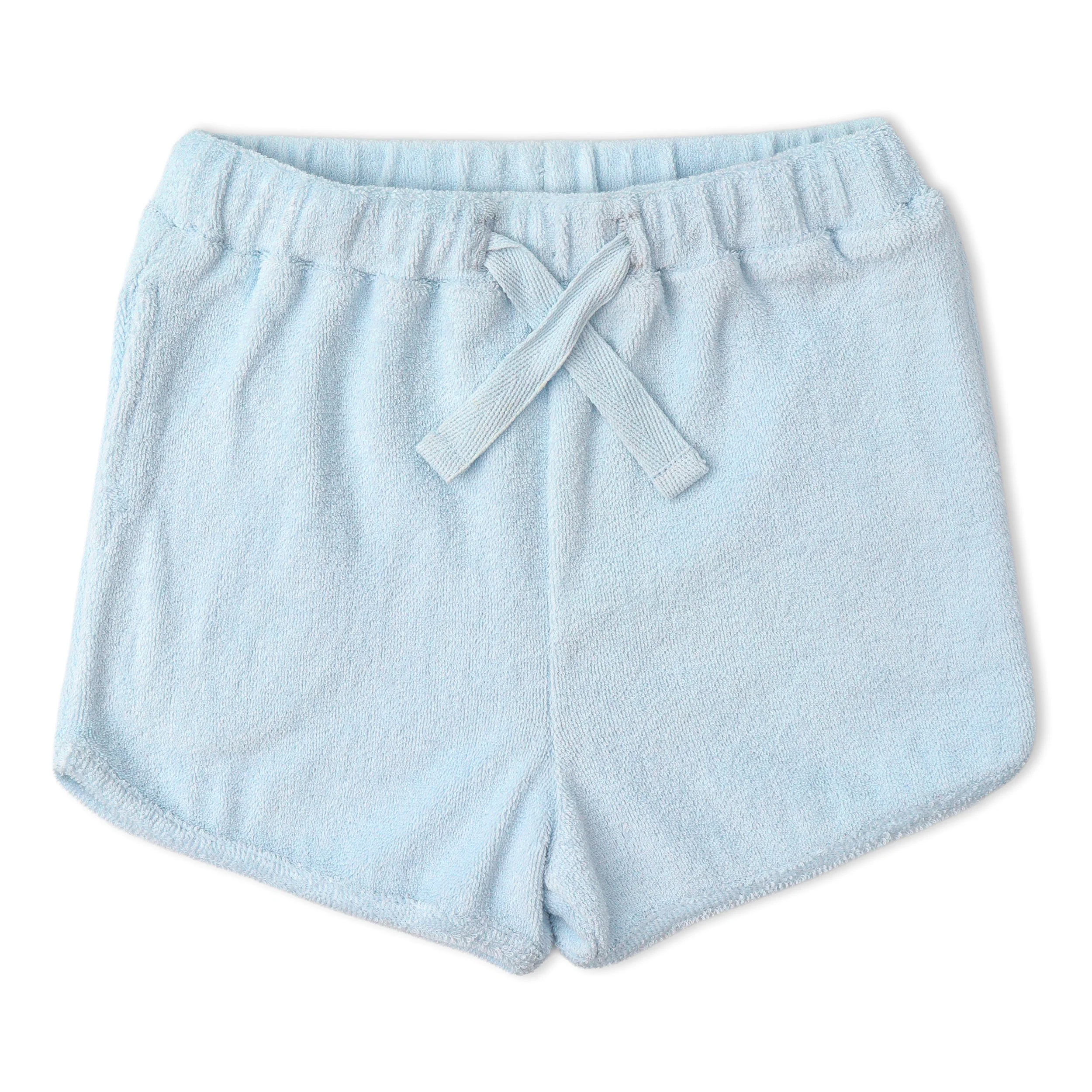 Organic Sleeveless Tee & Shorts Set - Light Blue - Image 5