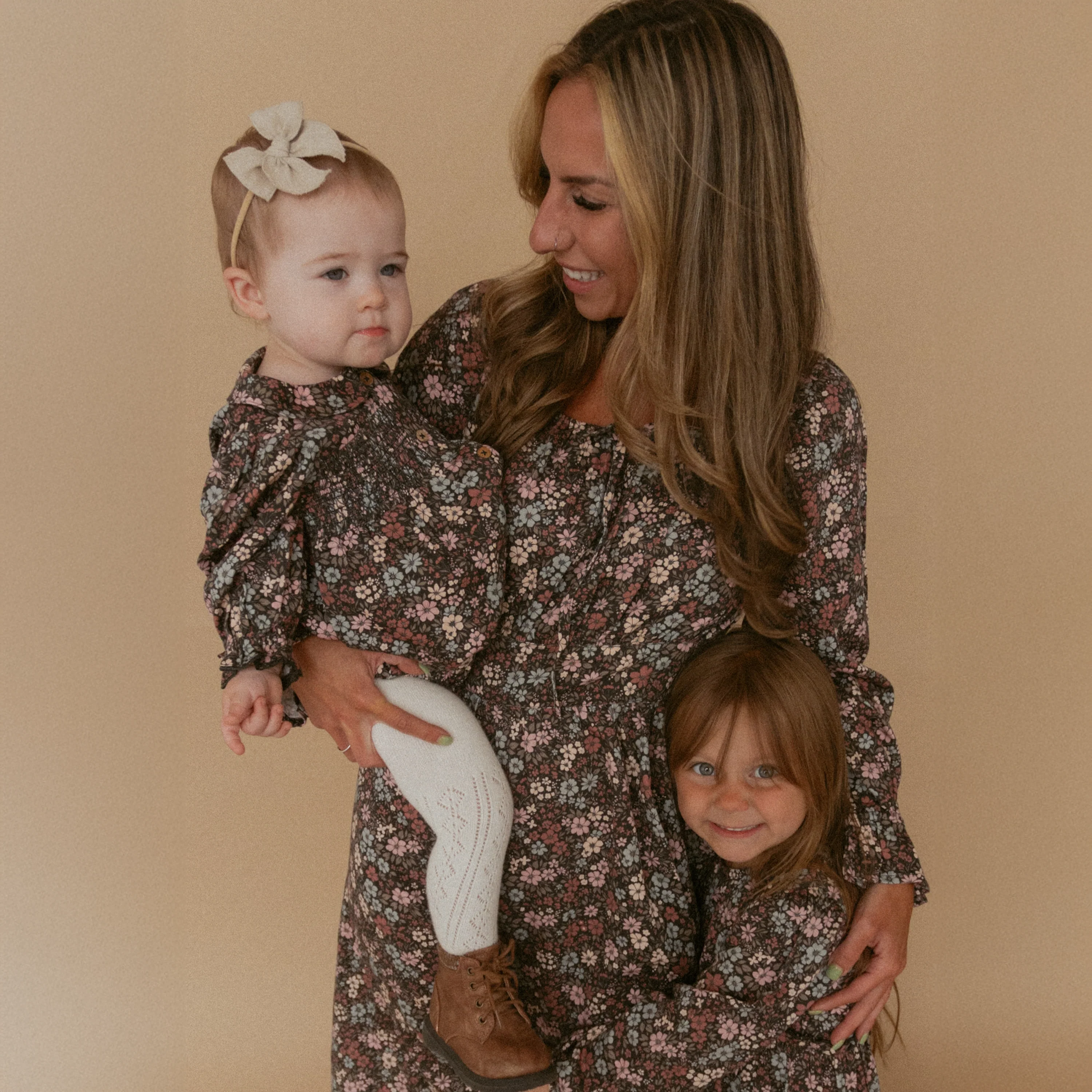 Organic Smocked Bubble Romper - Bohemian Floral - Image 3