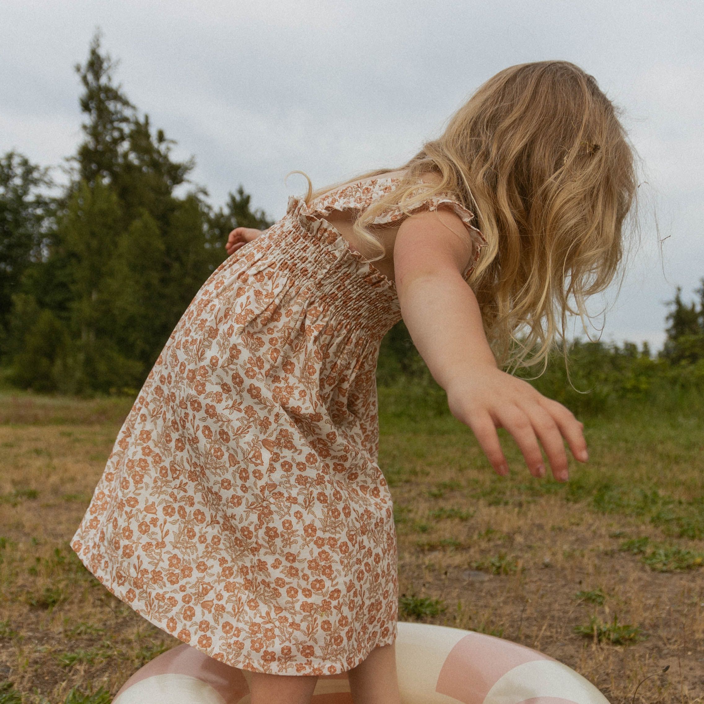 Organic Smocked Sundress - Sienna - Image 3