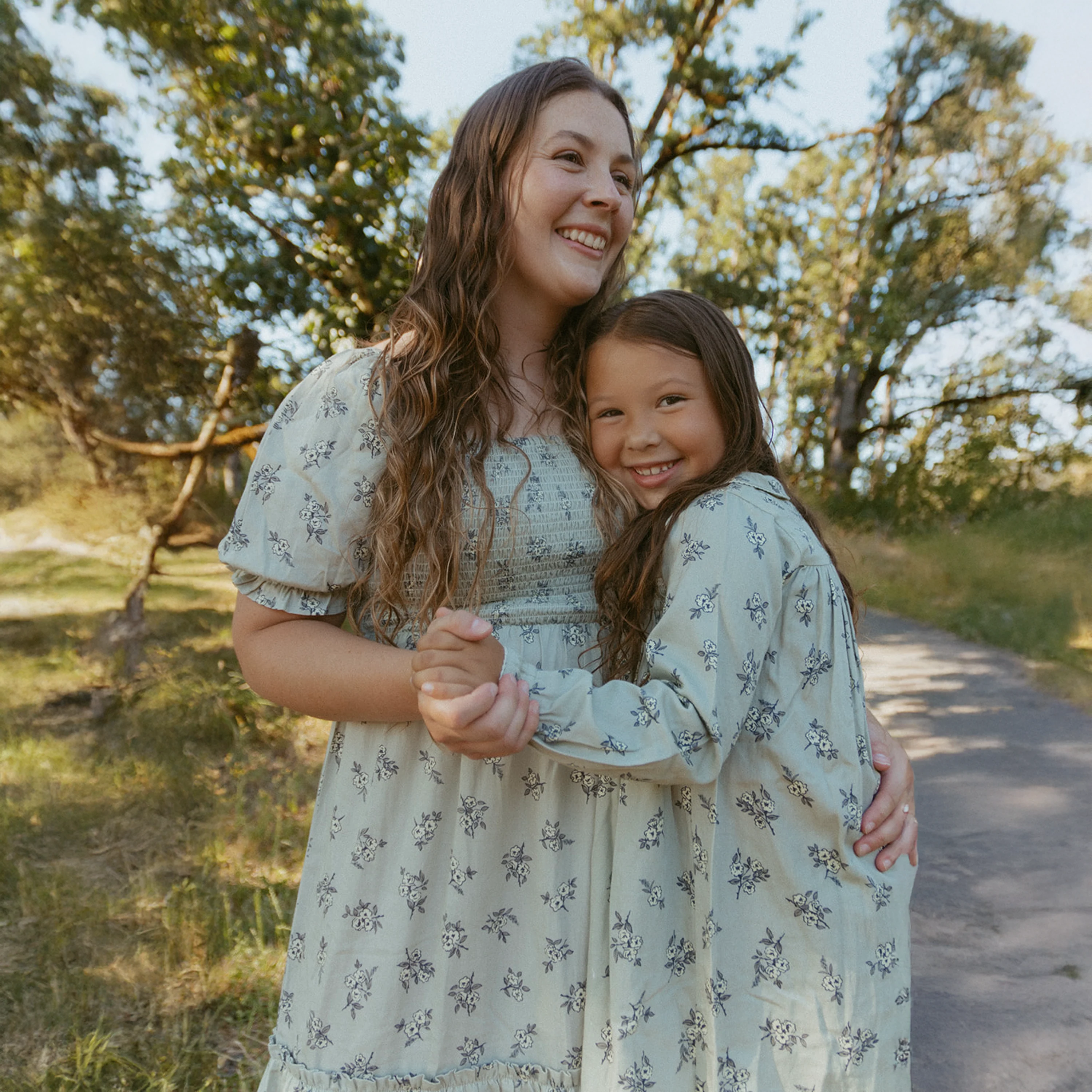 Organic Smocked Tiered Dress - Sage Bloom - Image 3