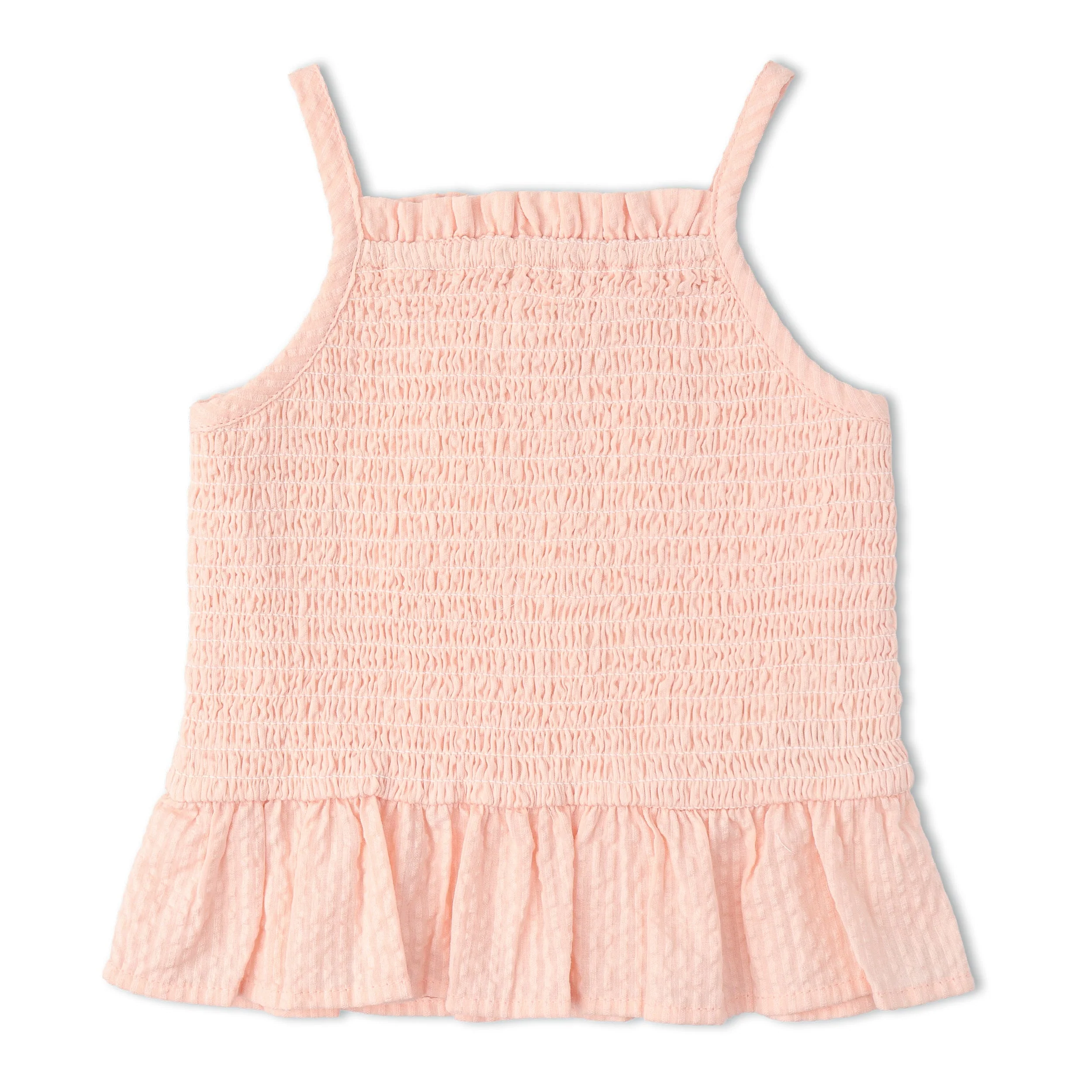 Organic Smocked Top And Bloomer Set - Blush - Image 4