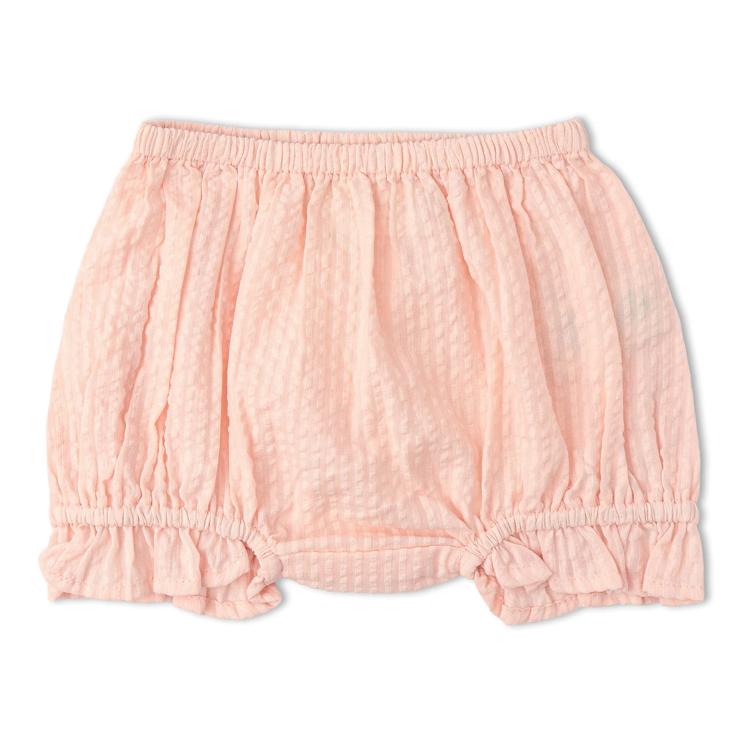 Organic Smocked Top And Bloomer Set - Blush - Image 5