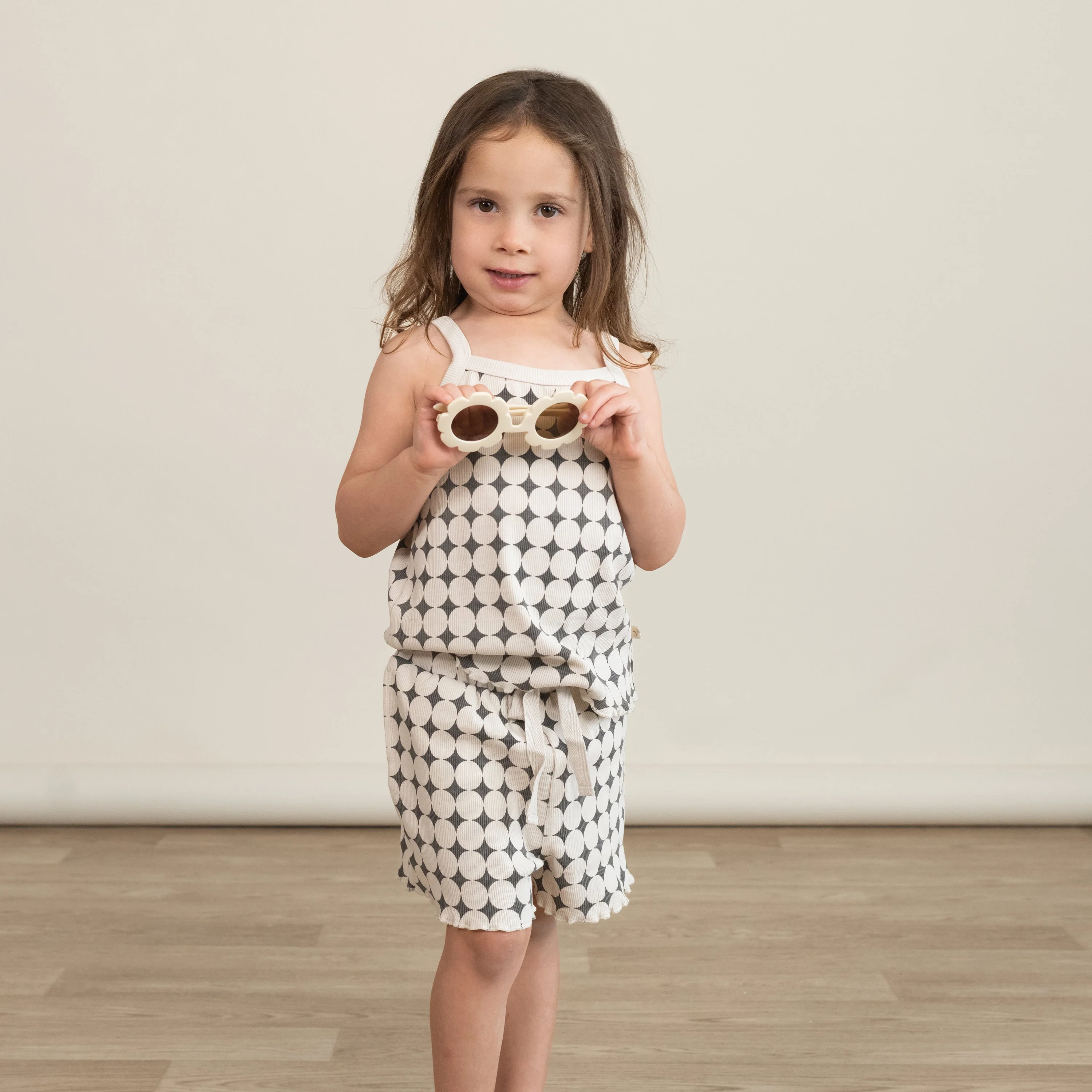 Organic Spaghetti Top & Short Set - Mod Dots - Image 3