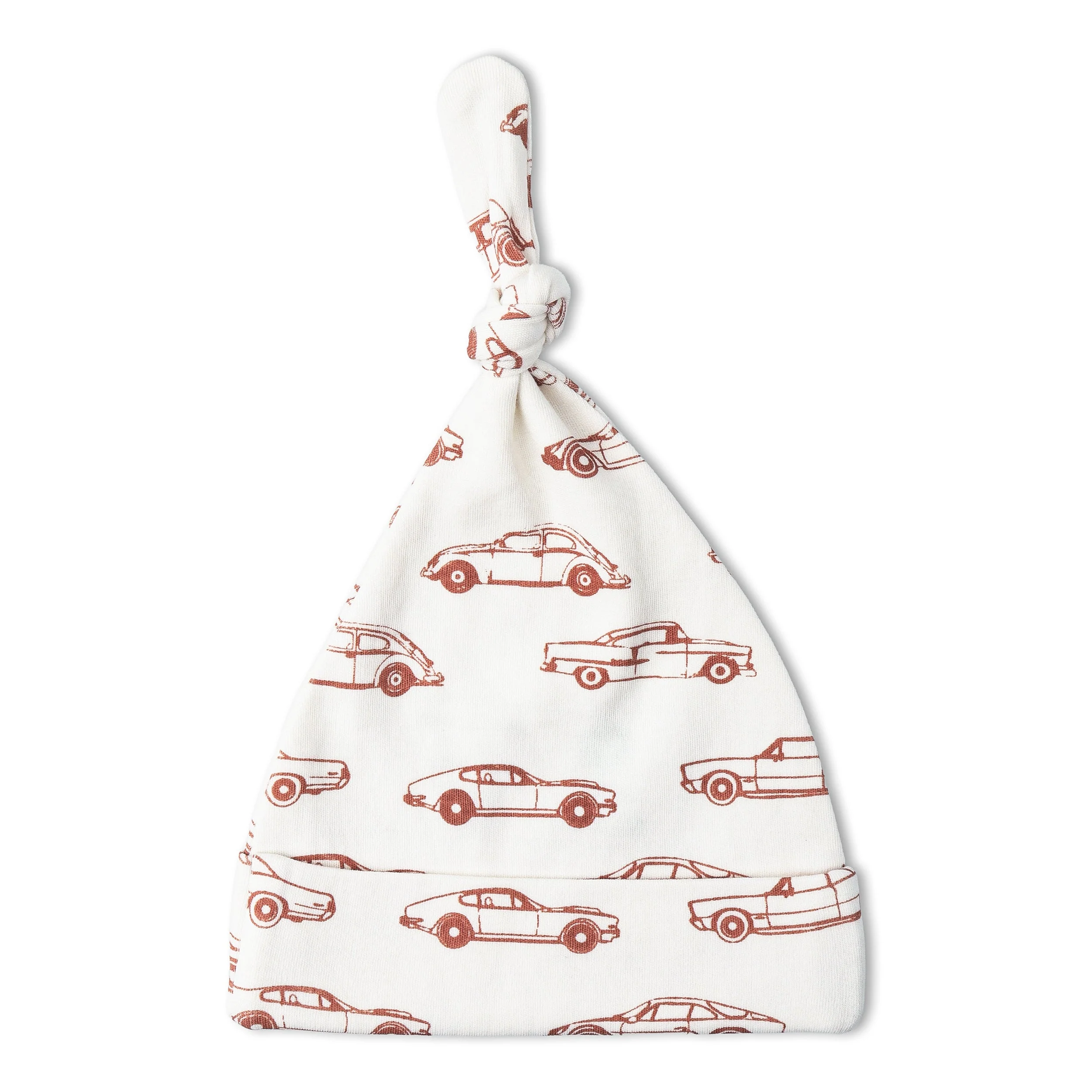 Organic Swaddle Blanket & Hat Set - Cars - Image 6