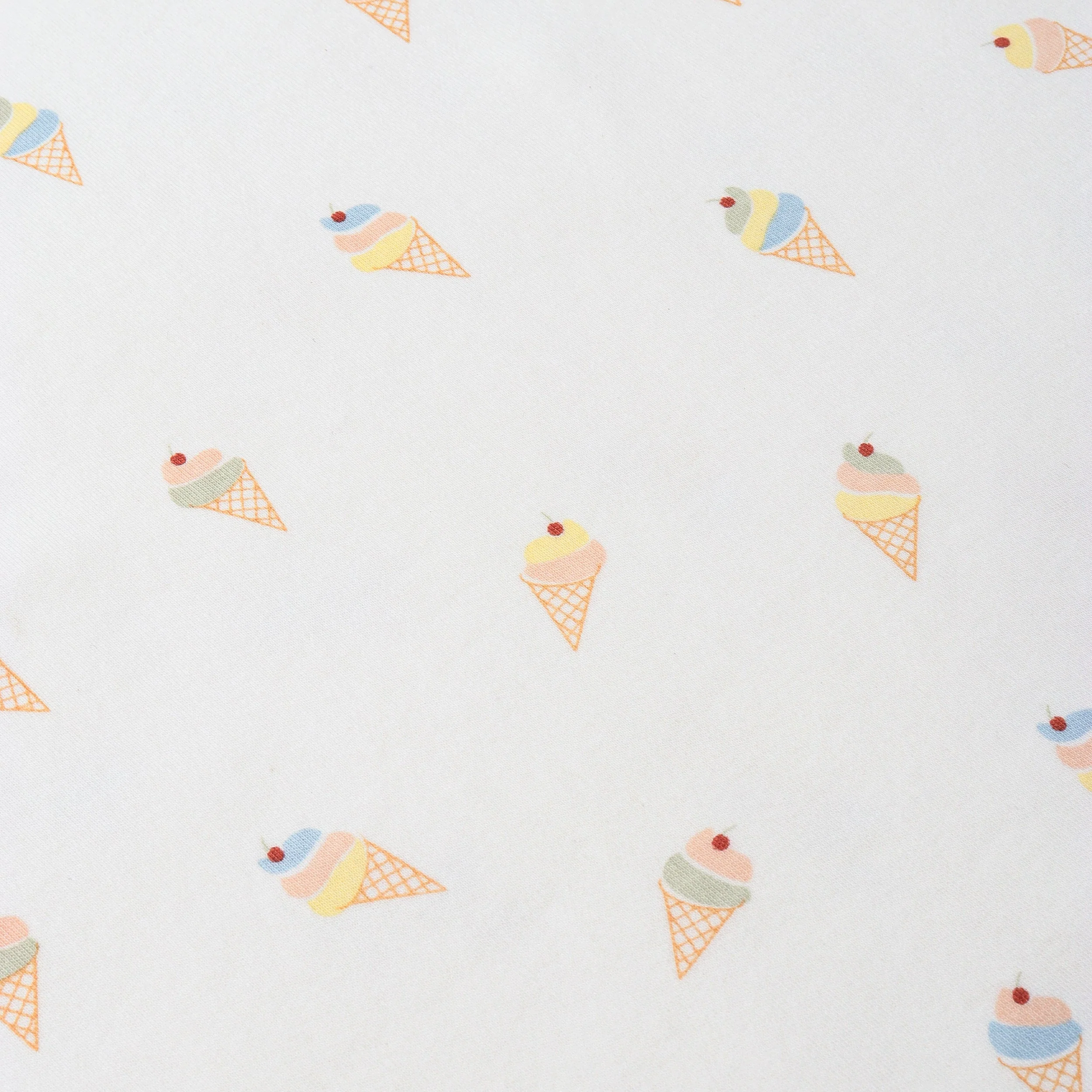 Organic Swaddle Blanket & Hat Set  - Ice Cream - Image 7