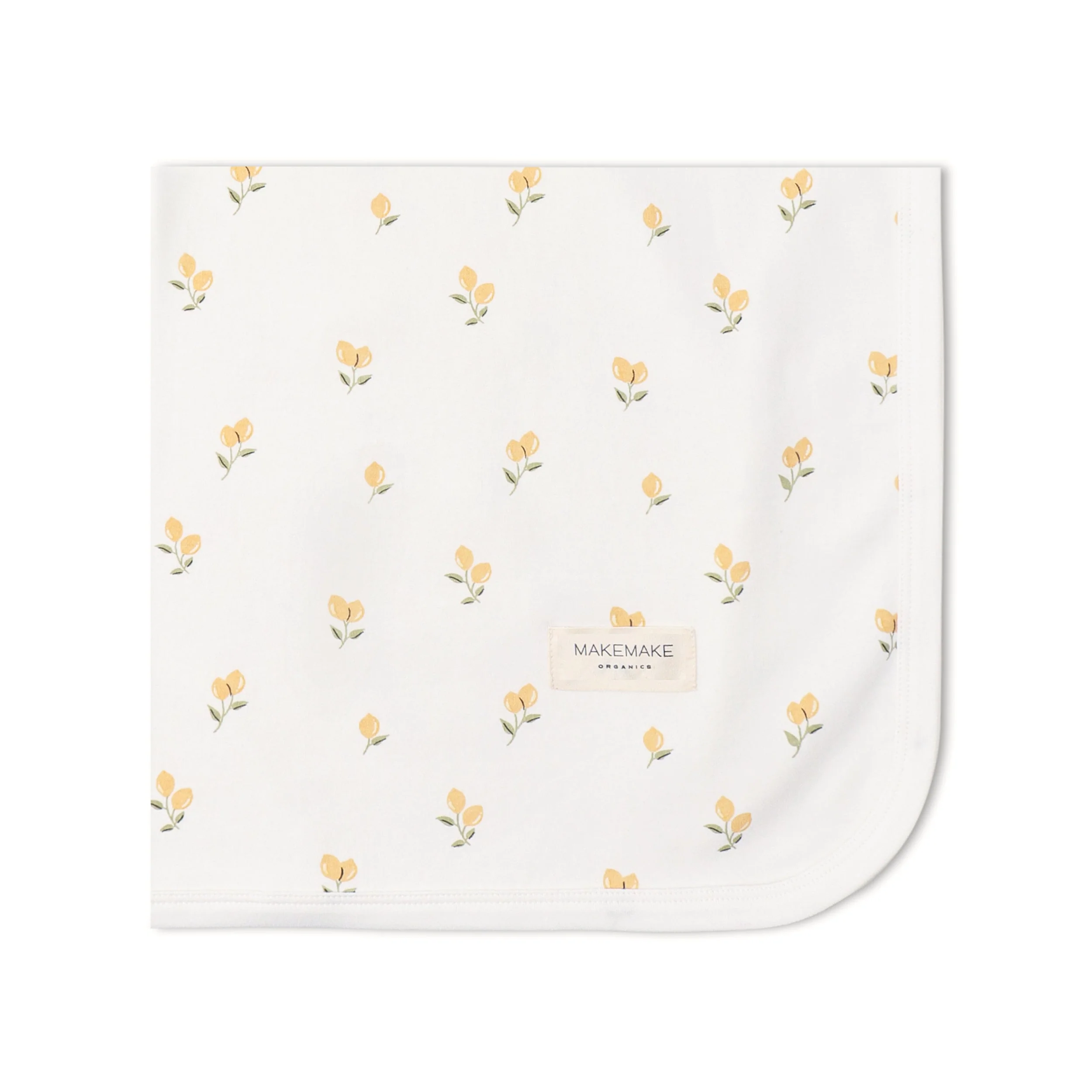 Organic Swaddle Blanket & Hat Set - Lemons - Image 5