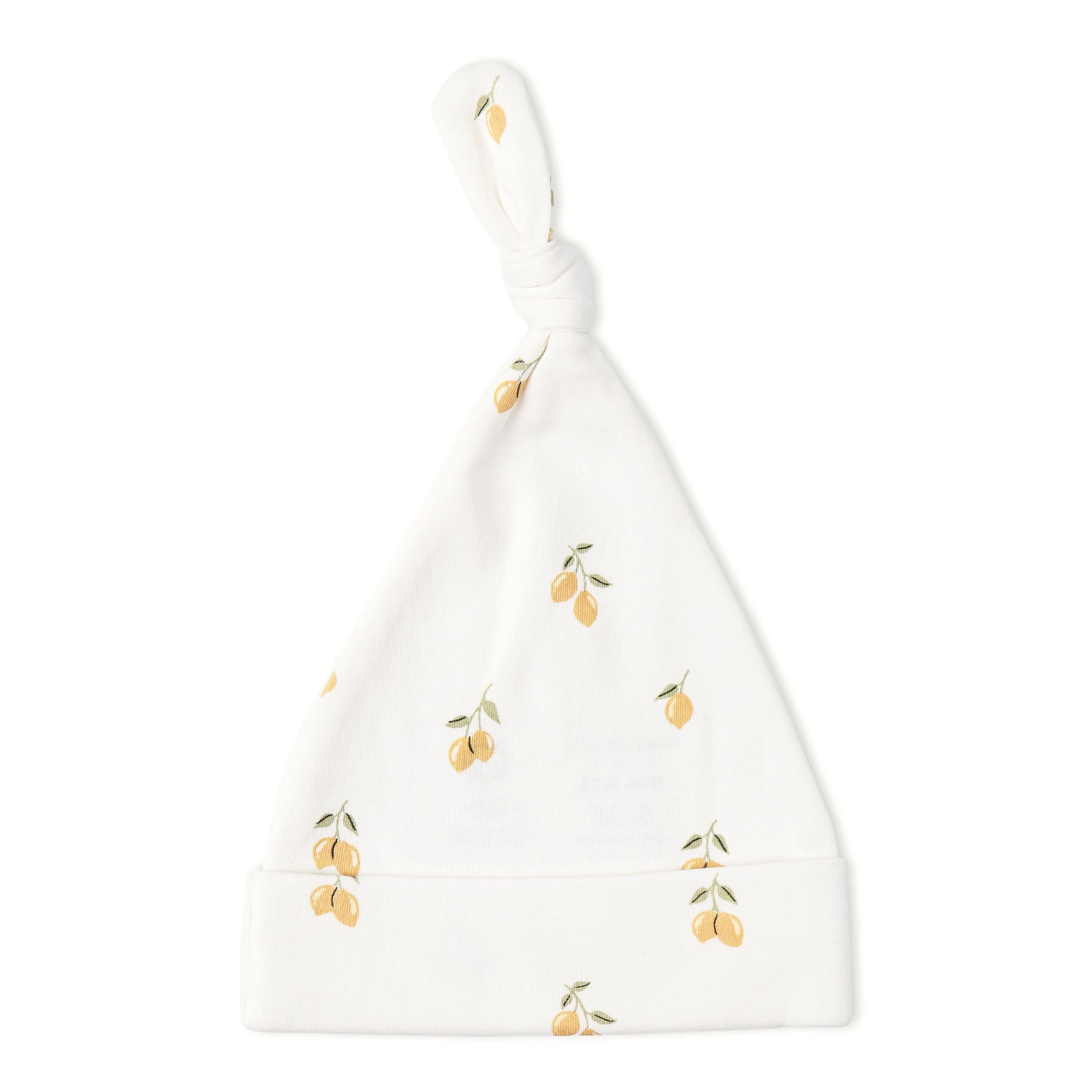 Organic Swaddle Blanket & Hat Set - Lemons - Image 6