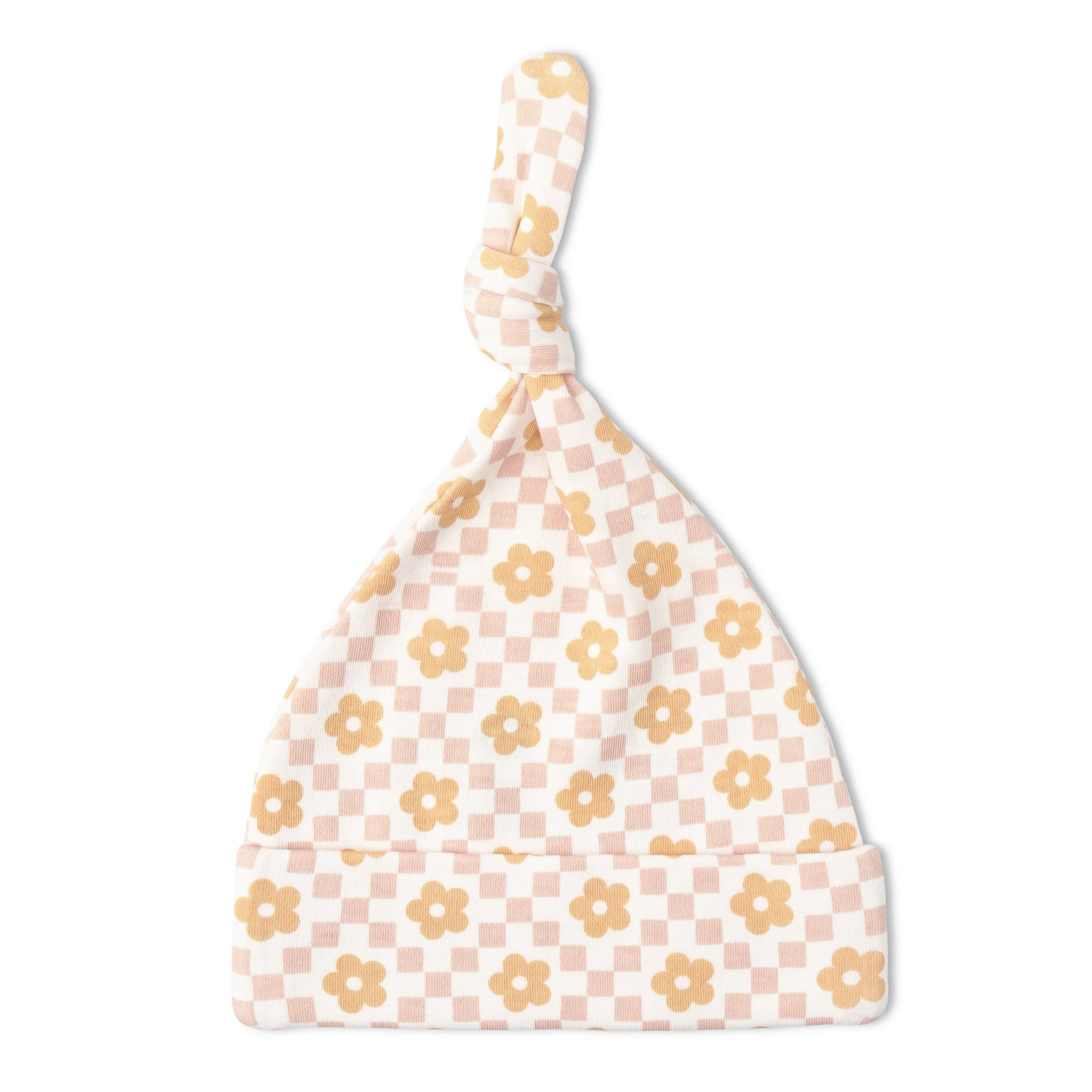 Organic Swaddle Blanket & Hat Set  - Pop Floral - Image 6