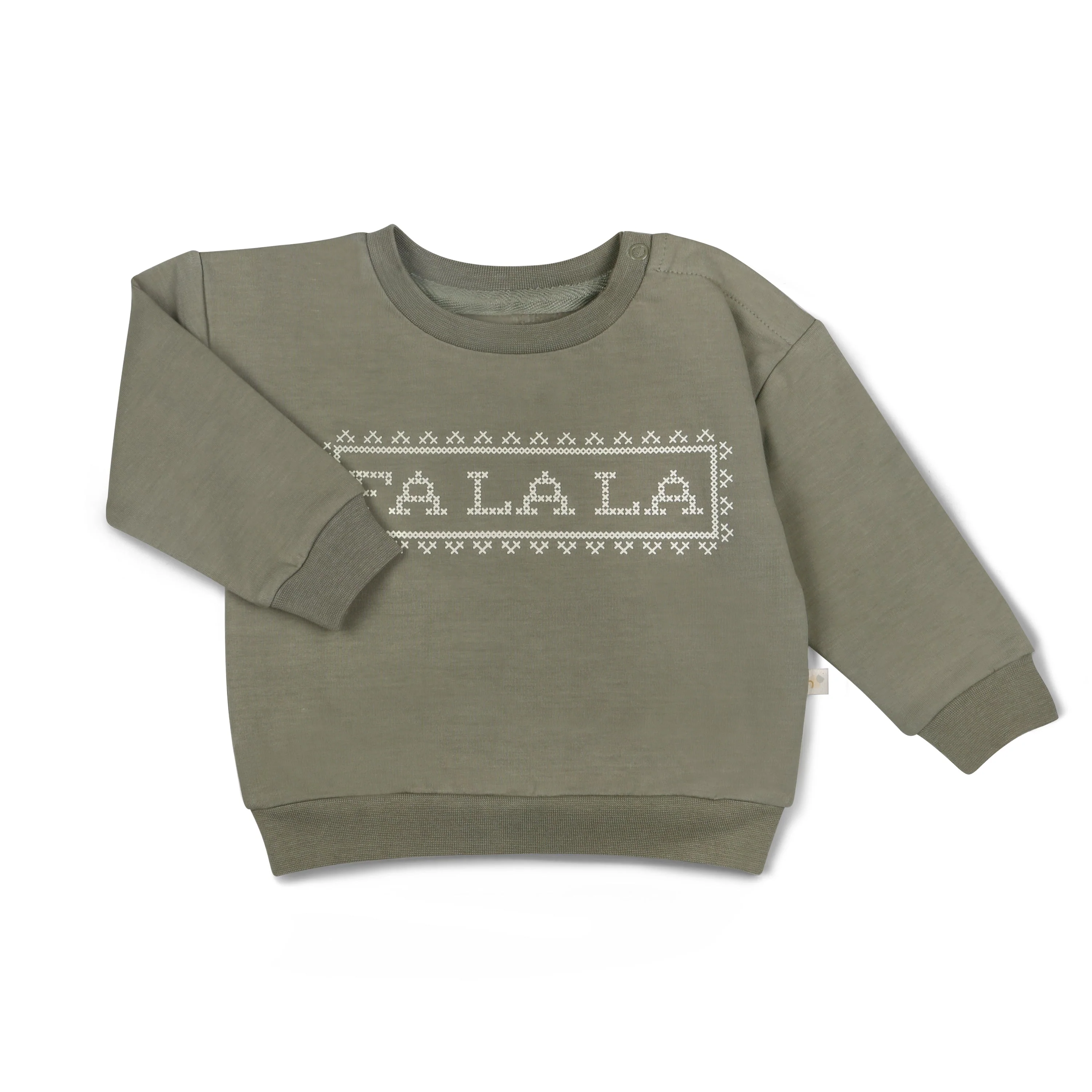 Organic Fleece Sweatshirt - Fa La La - Image 4