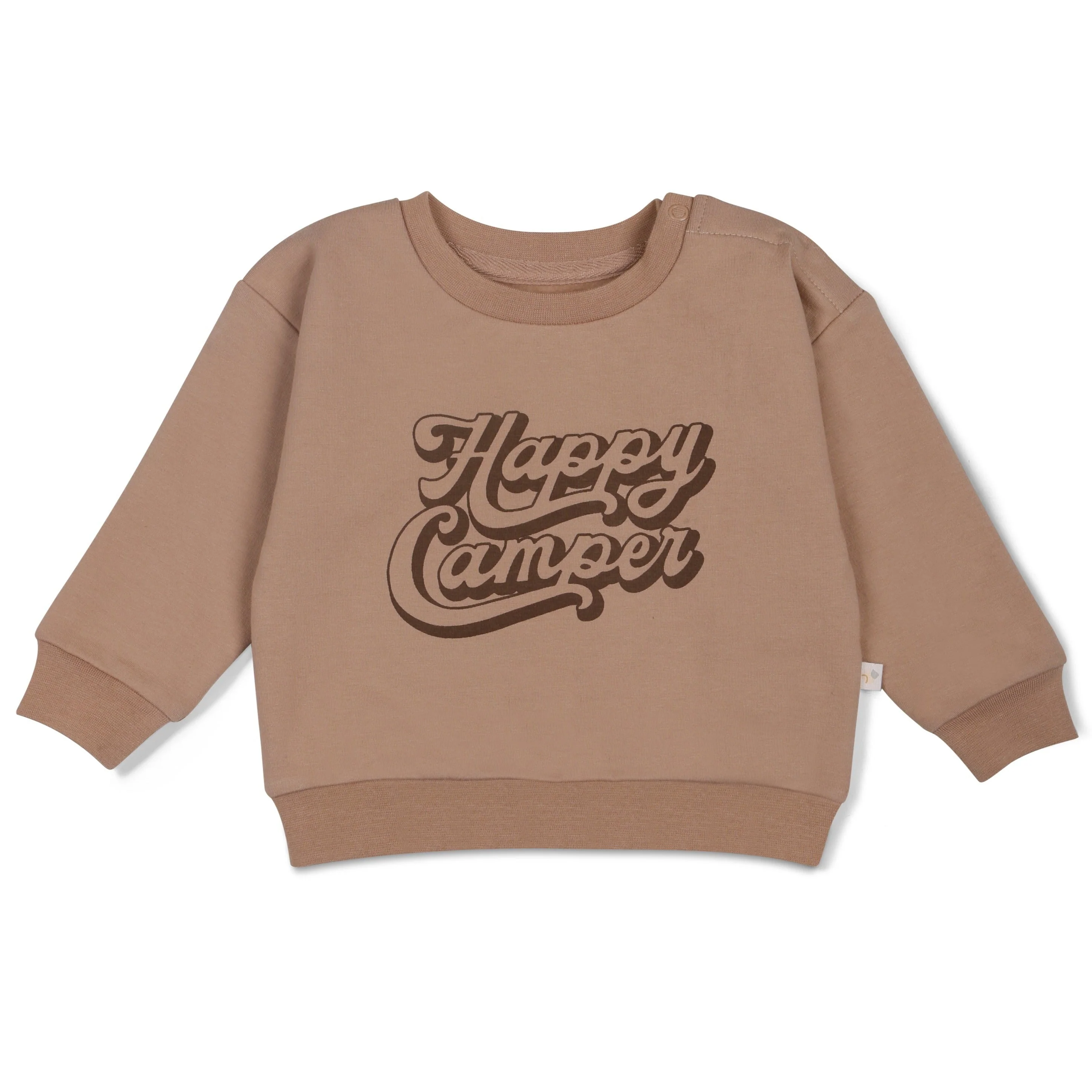 Organic Fleece Sweatshirt - Happy Camper - Image 2