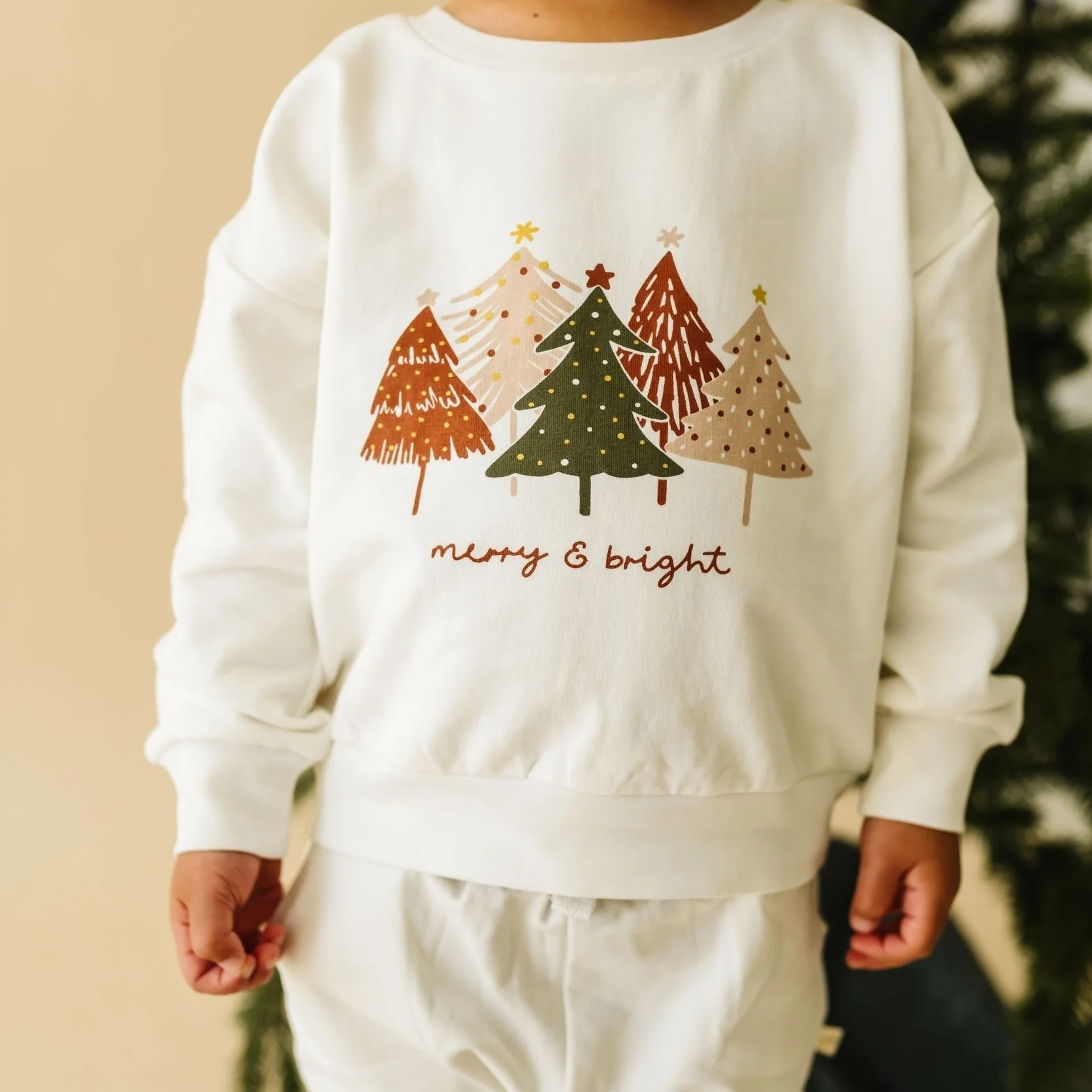 Organic Fleece Sweatshirt - Merry & Bright - Image 3