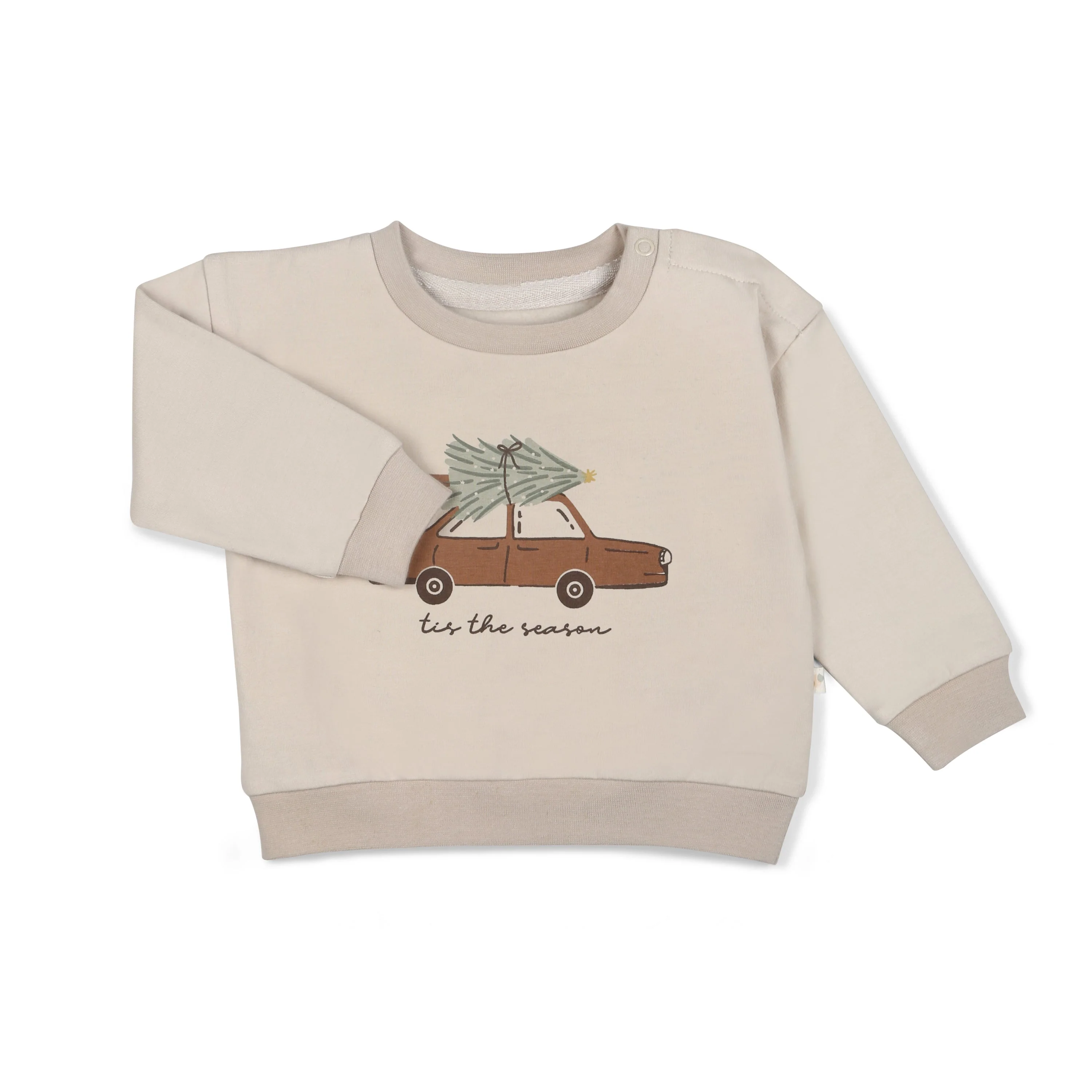 Organic Fleece Sweatshirt - Tis The Season - Image 4