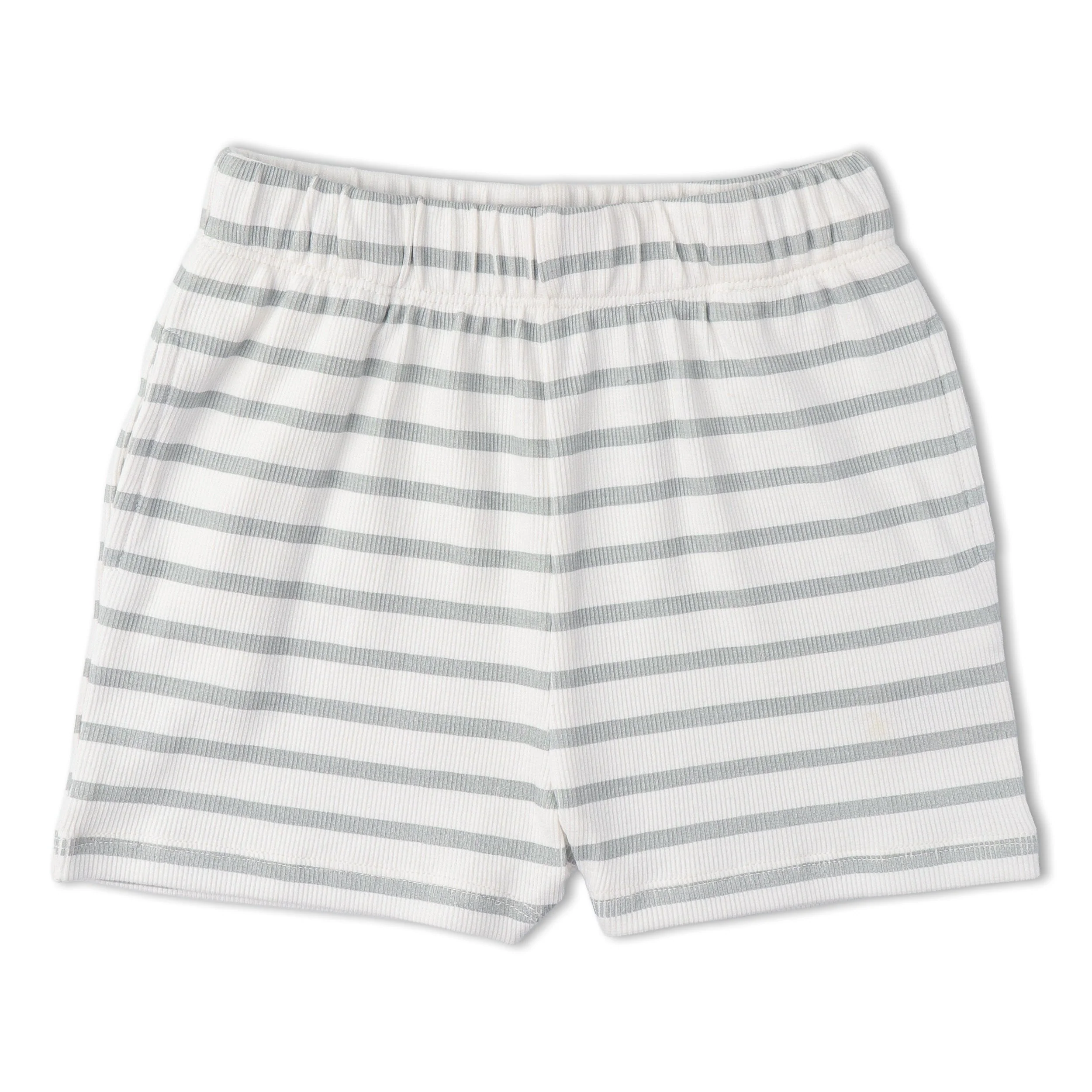 Organic Tank Top & Shorts Set - Fog Stripes - Image 5