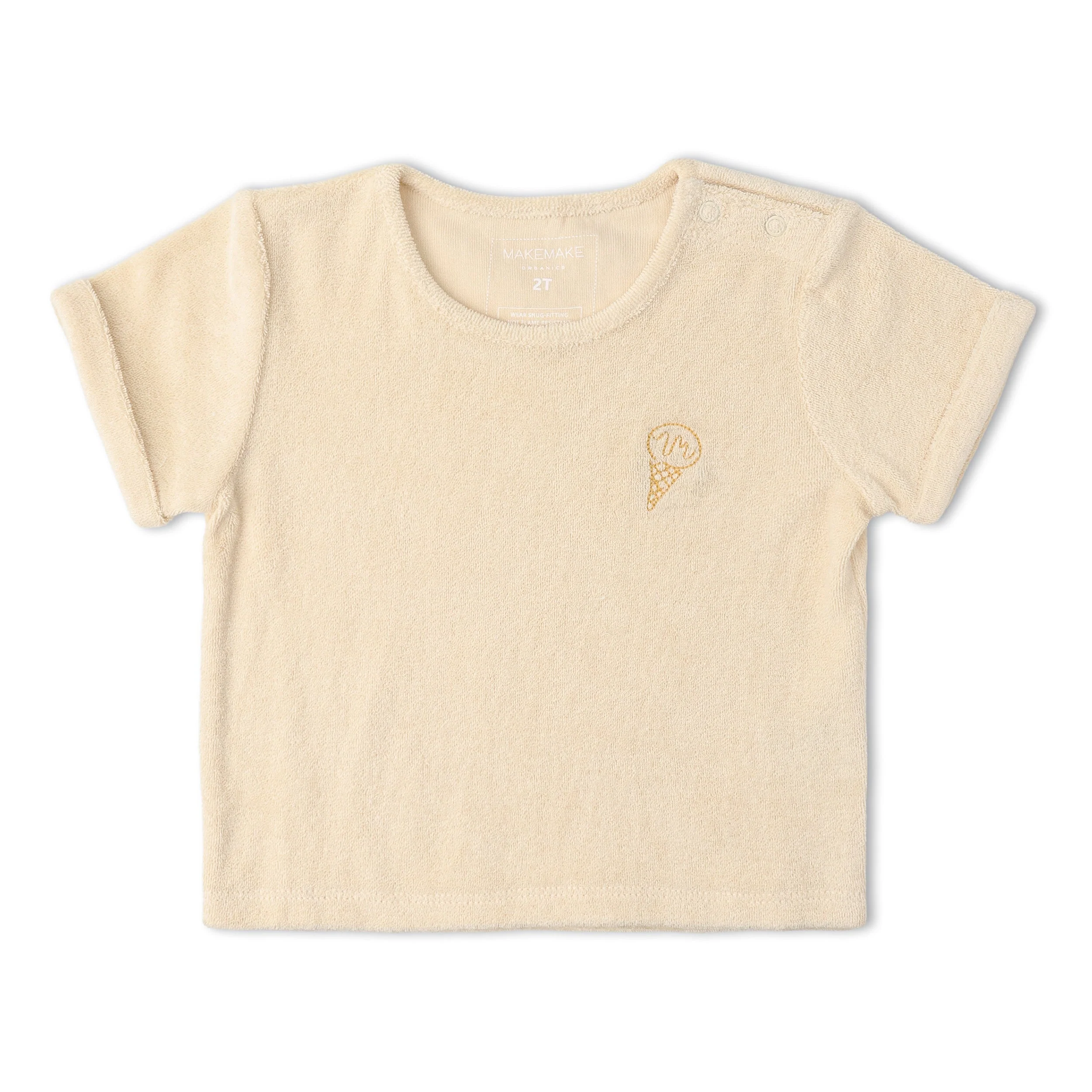 Organic Terry Tee & Shorts Set - Butter Yellow - Image 4