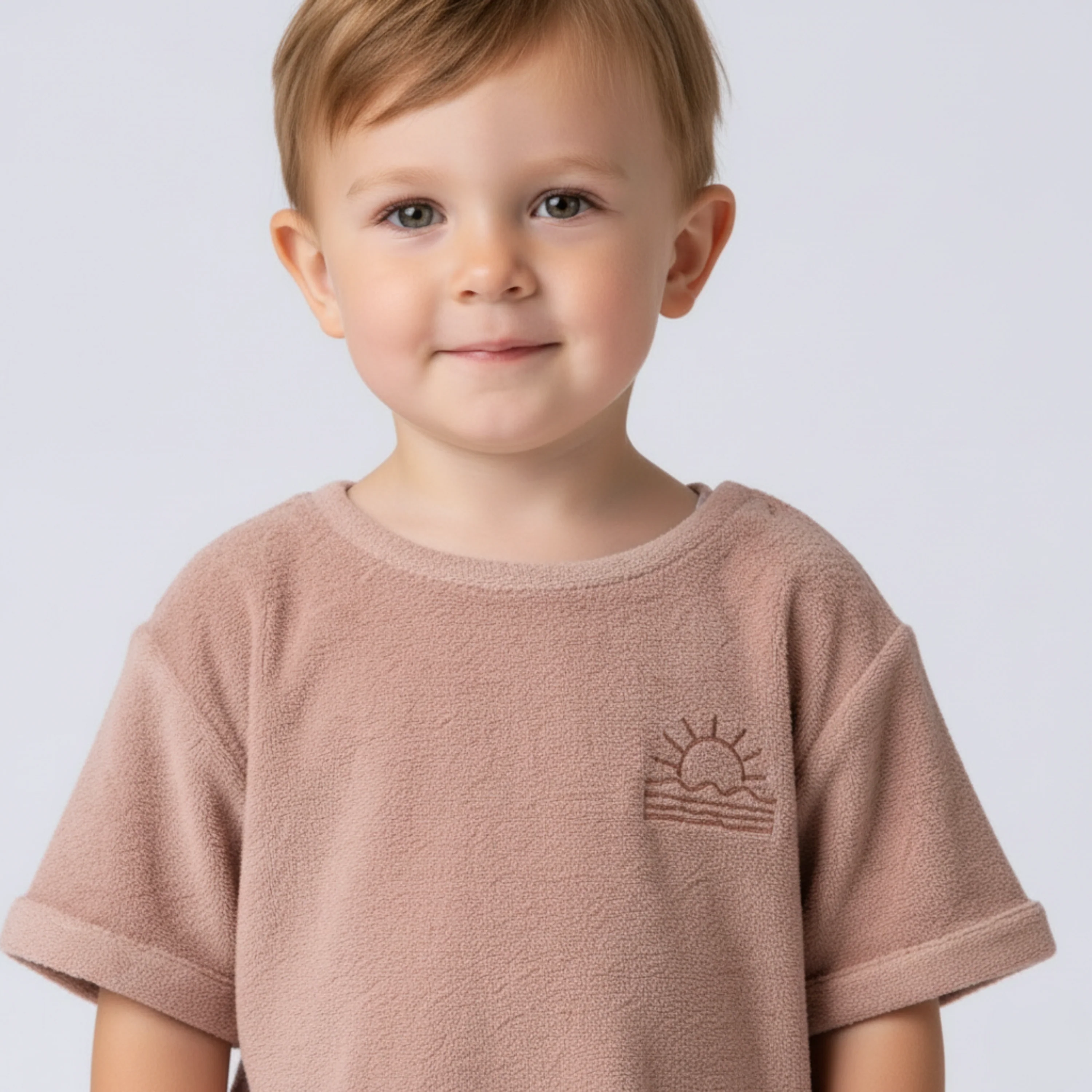 Organic Terry Tee & Shorts Set - Clay - Image 4