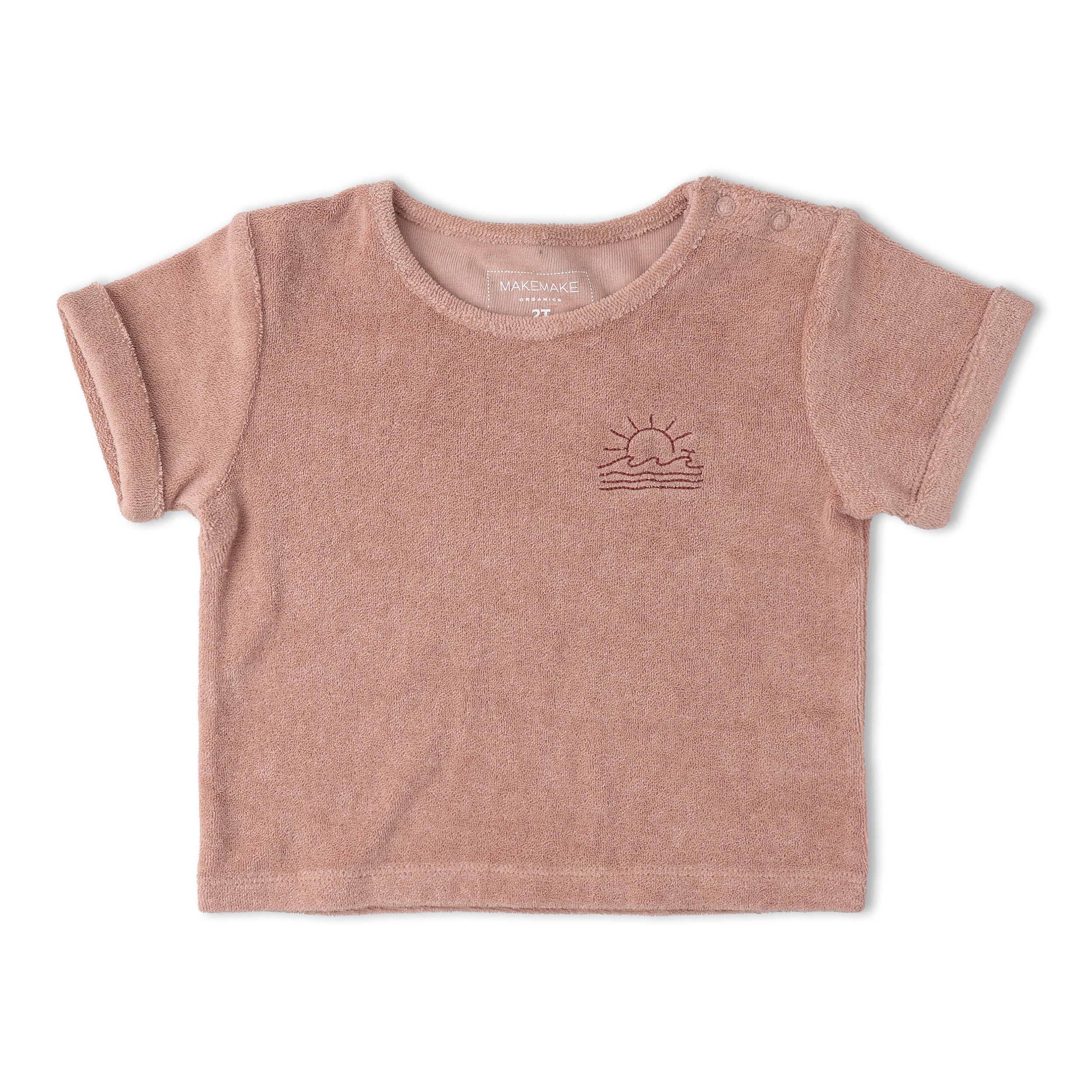 Organic Terry Tee & Shorts Set - Clay - Image 6