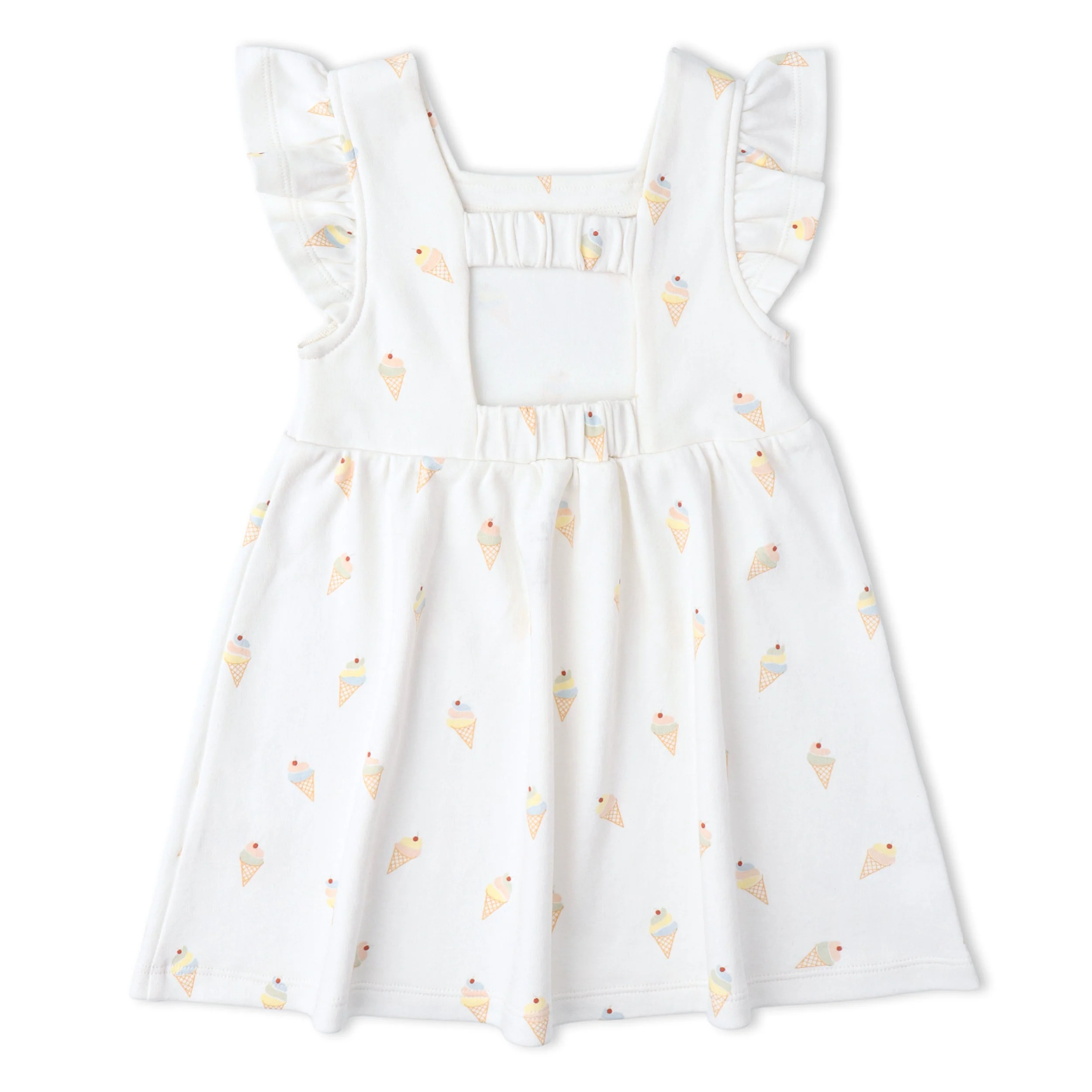 Organic Cutout Back Dress - Ice Cream - Image 4