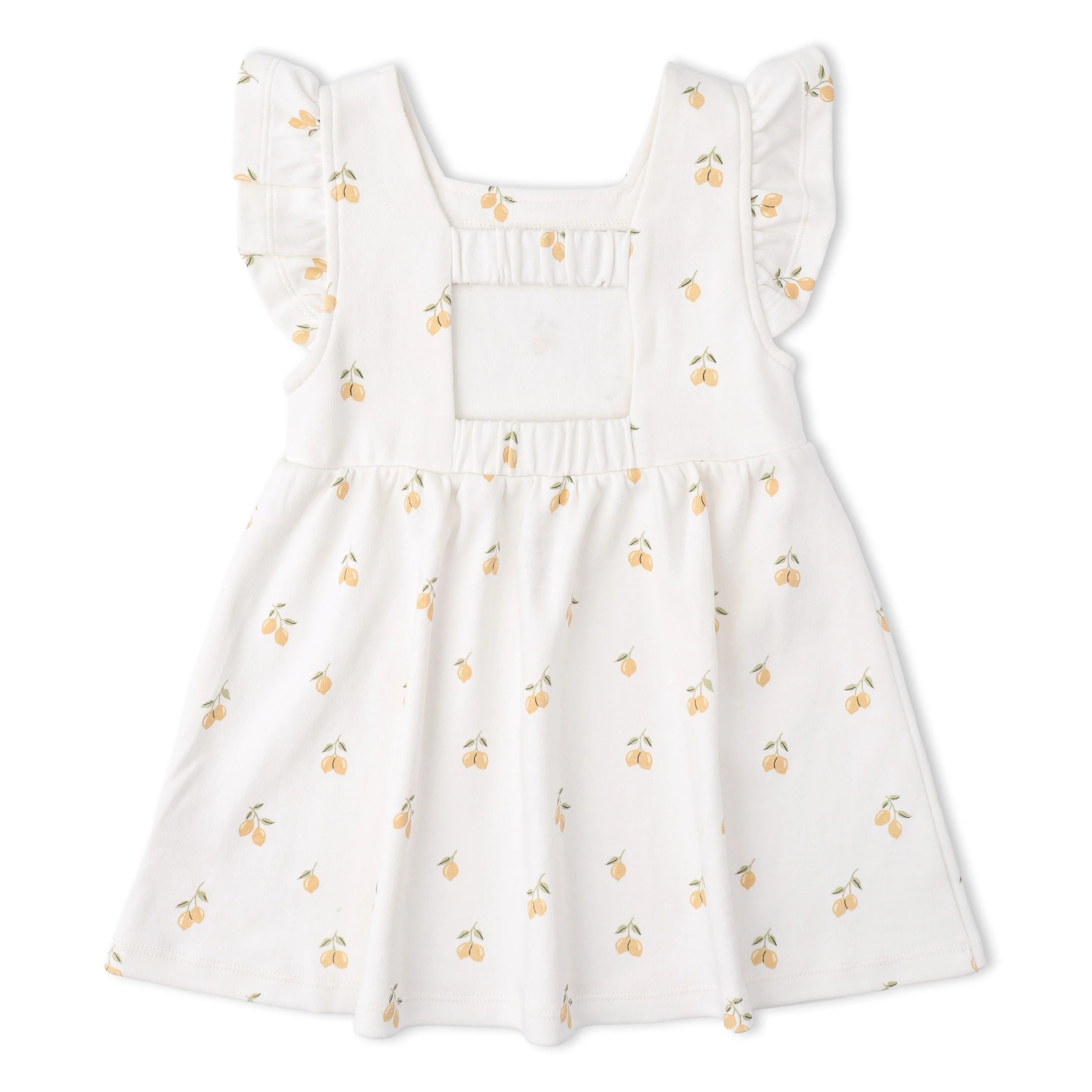 Organic Cutout Back Dress - Lemons - Image 4