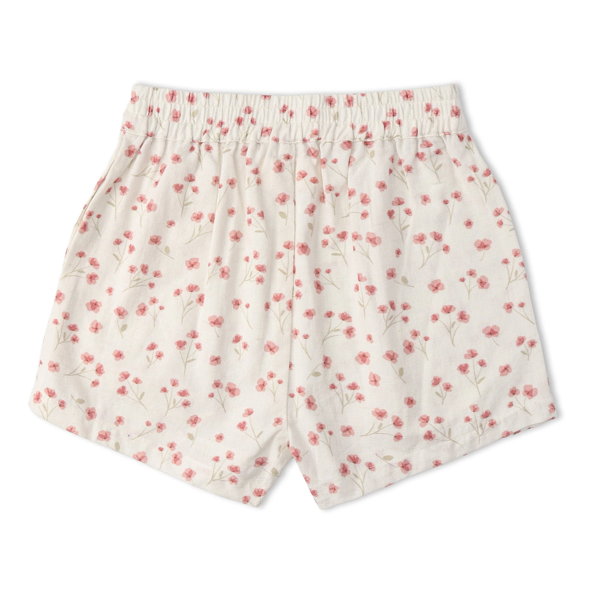 Organic Tie Up Top & Shorts Set - Pink Bloom - Image 5