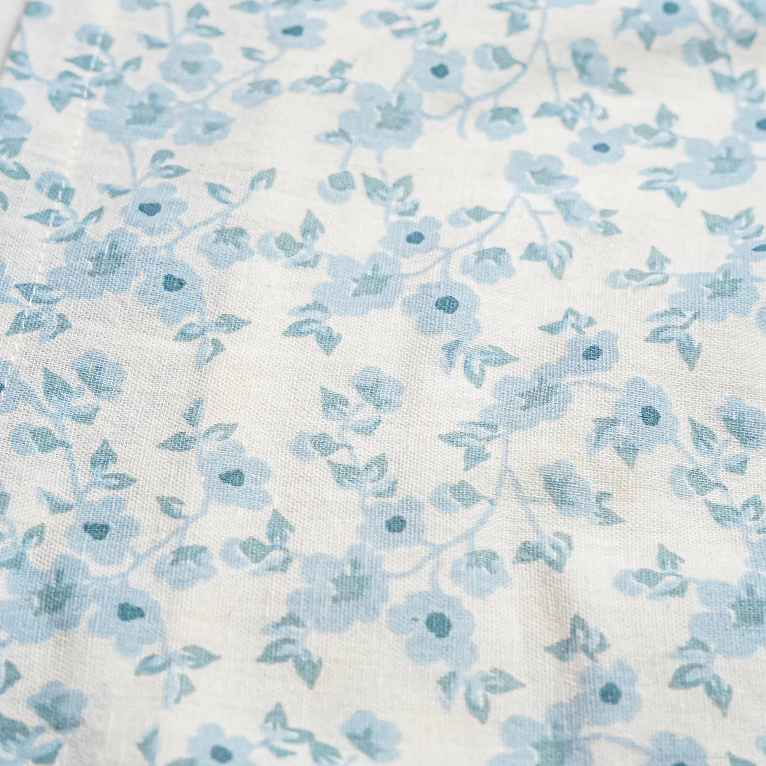 Organic Tiered Dress - Blue Vines - Image 4