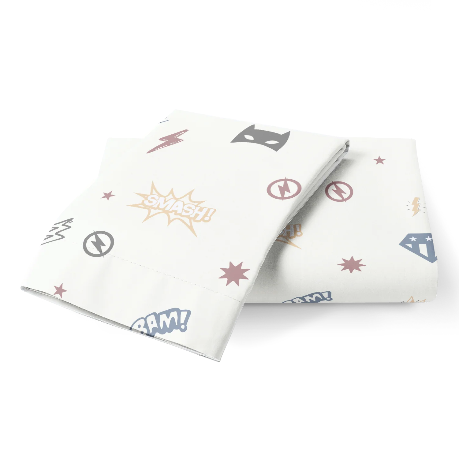 Organic Toddler Pillowcase - Mighty Heros