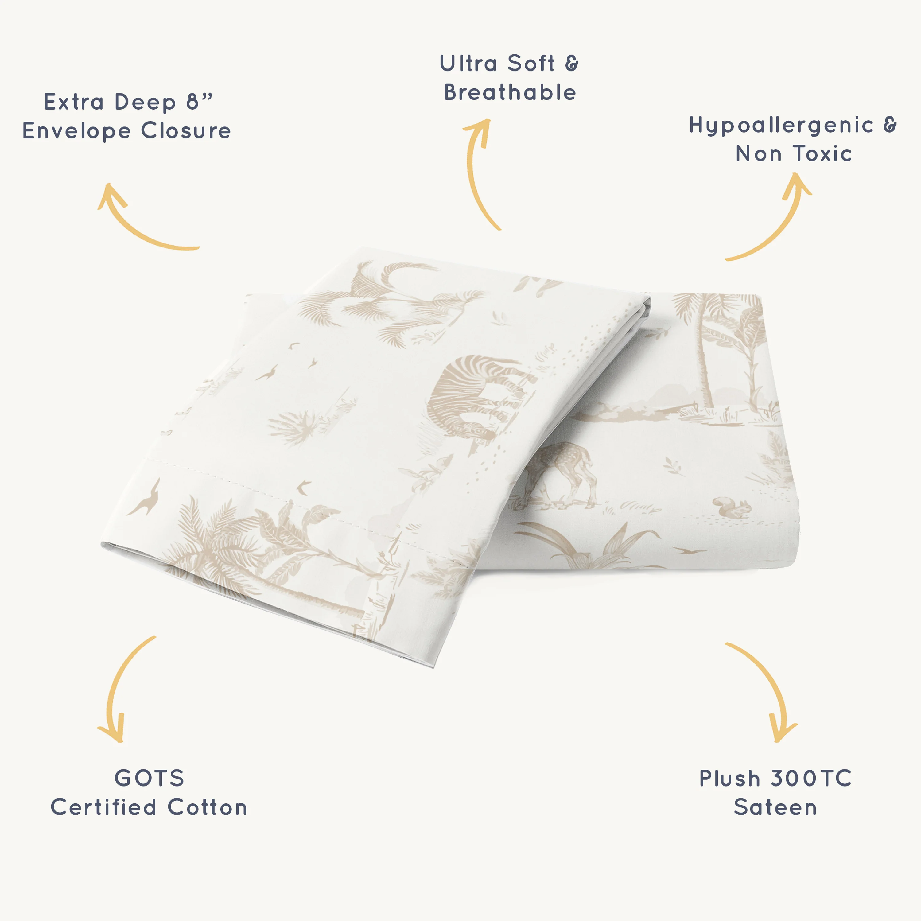 Organic Toddler Pillowcase - Safari (Open Box) - Image 6