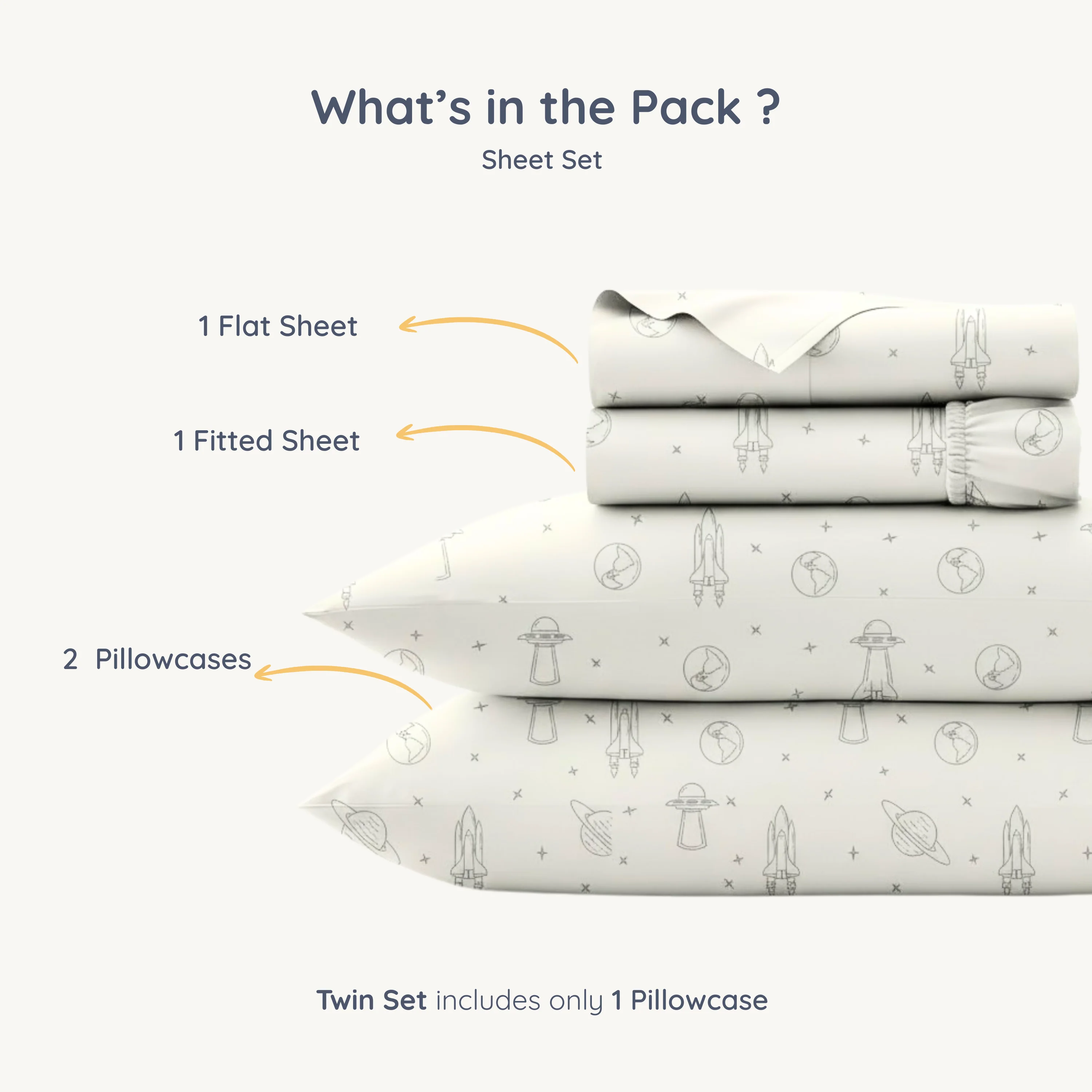 Organic Cotton Sheet Set - Astro - Image 9