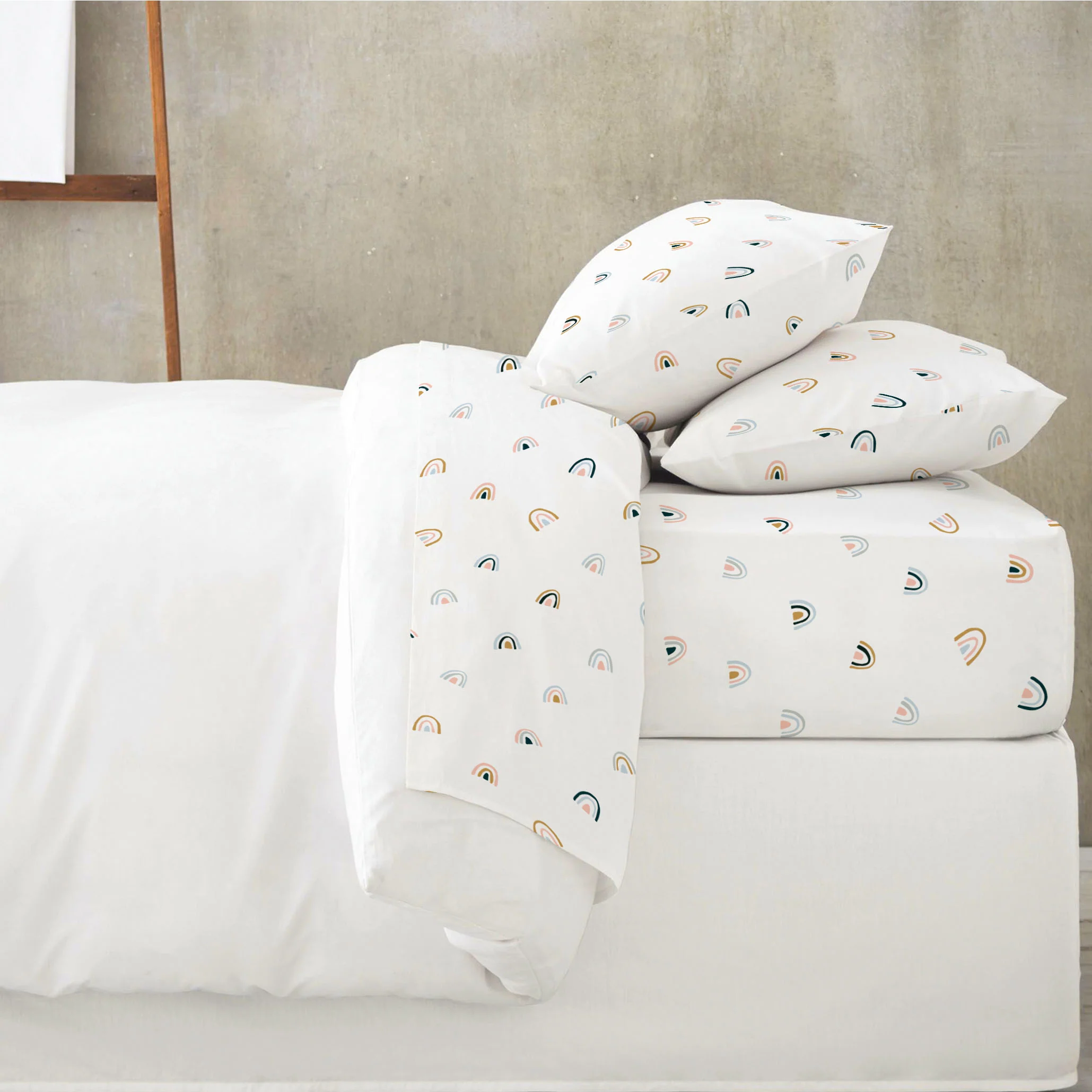 Organic Cotton Sheet Set - Rainbow - Image 3